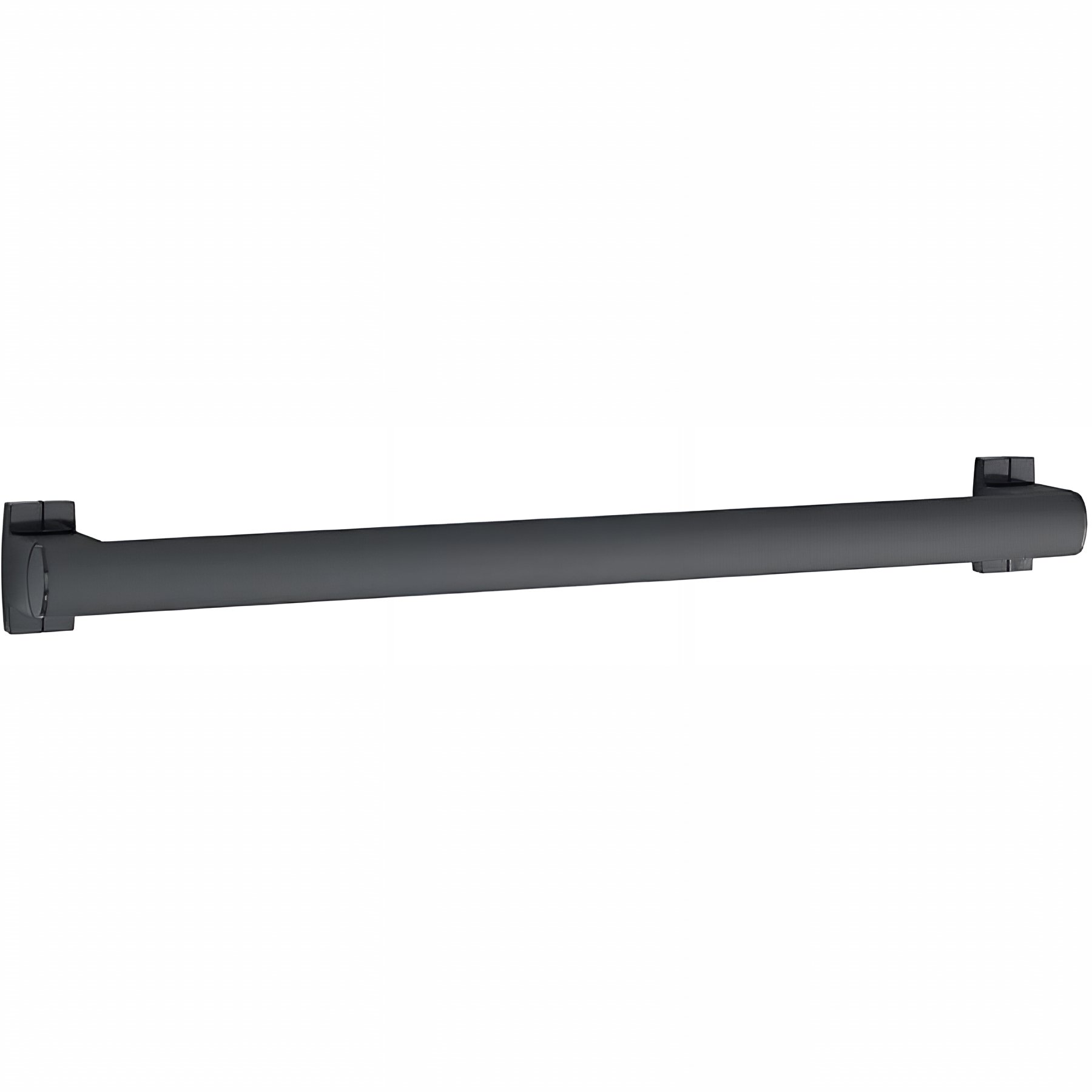 Barre PMR de relèvement droite normes handicapé Gamme PRO PELLET longueur 40cm tube aluminium anthracite Ø 38x25 mm cache-fixations anthracite