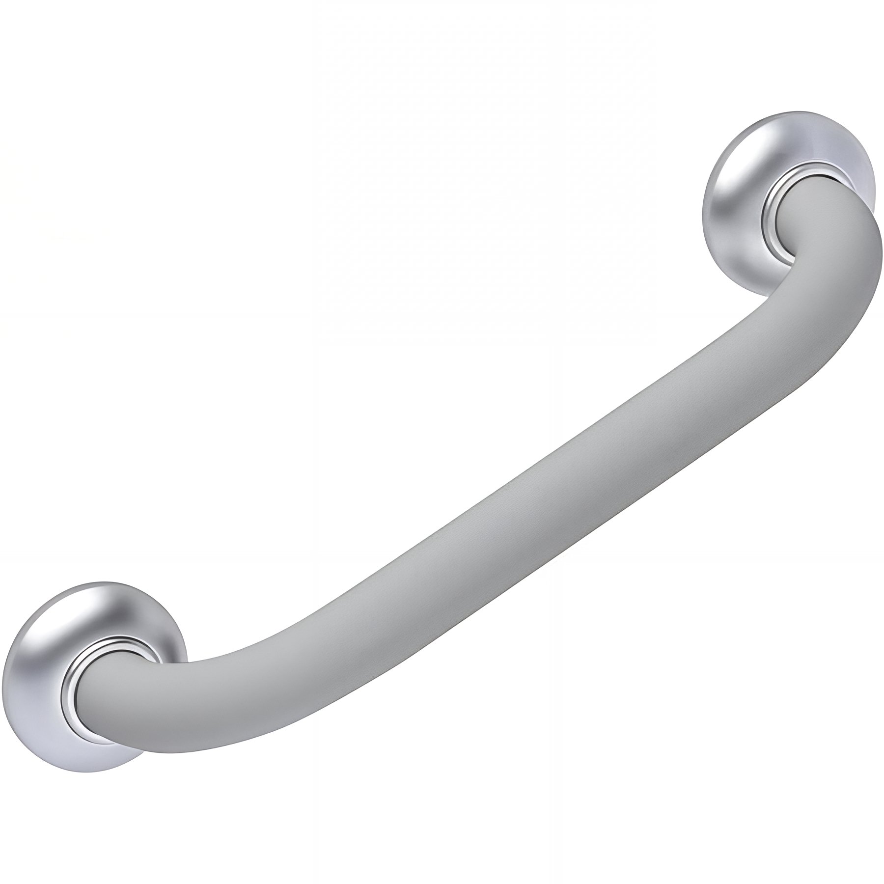 Barre PMR d'appui normes handicapé Gamme PRO PELLET droite 300 mm tube aluminium gris soft Ø 30 mm cache-fixations
