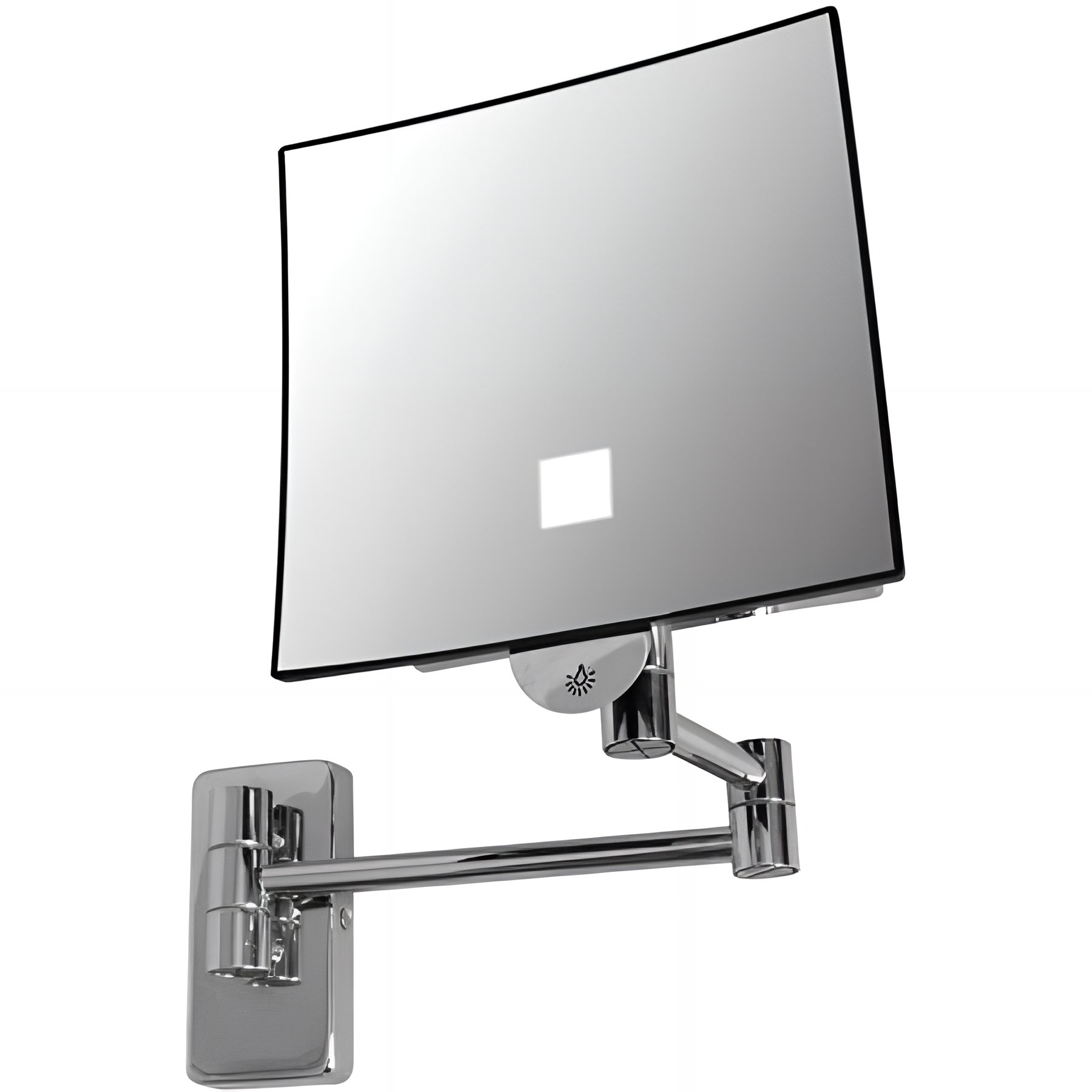 Miroir grossissant lumineux sur bras articulé Gamme PRO PELLET 330 mm maxi largeur miroir 200mm