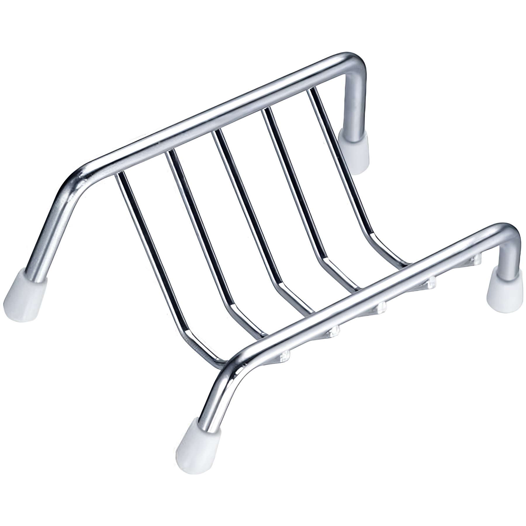 Porte-savon Gamme PRO PELLET sur pieds 100 x 60 x 40 mm fil Ø 2,5 mm pied Ø 5 mm inox 304