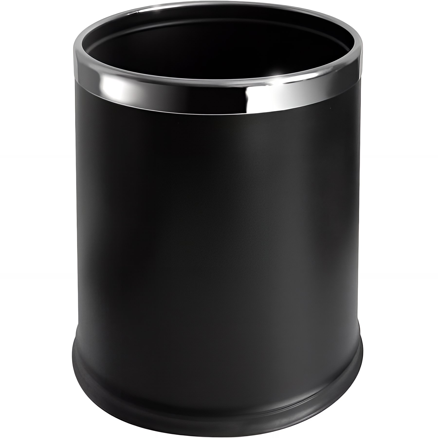 Corbeille à poser 10 L Gamme PRO PELLET pour lavabo Ø200 x H275 mm double paroi acier noir satiné