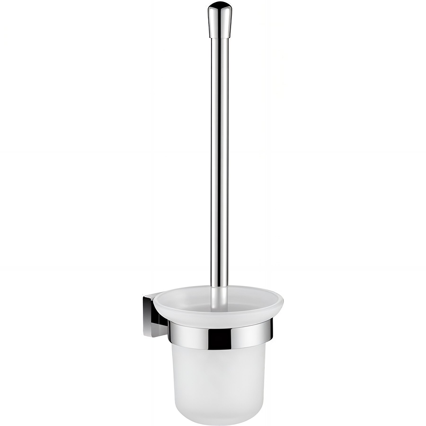 Porte-balayette Gamme PRO PELLET CUBIC L94 x P131 x H381 mm en laiton chromé