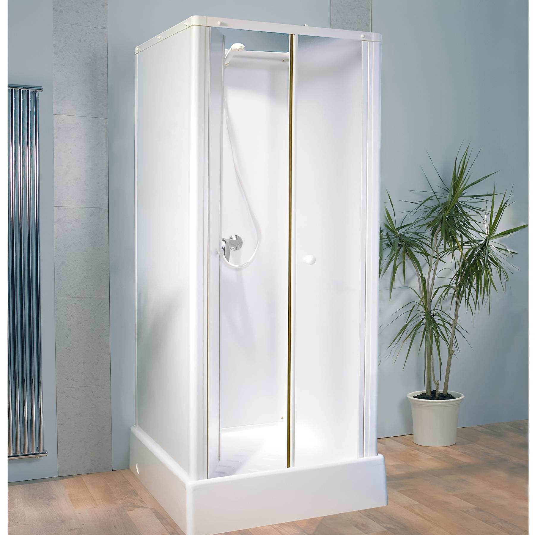 Cabine de douche KINEDO DELTA 80x80 hauteur du receveur de douche 21,5cm fabriquée en France