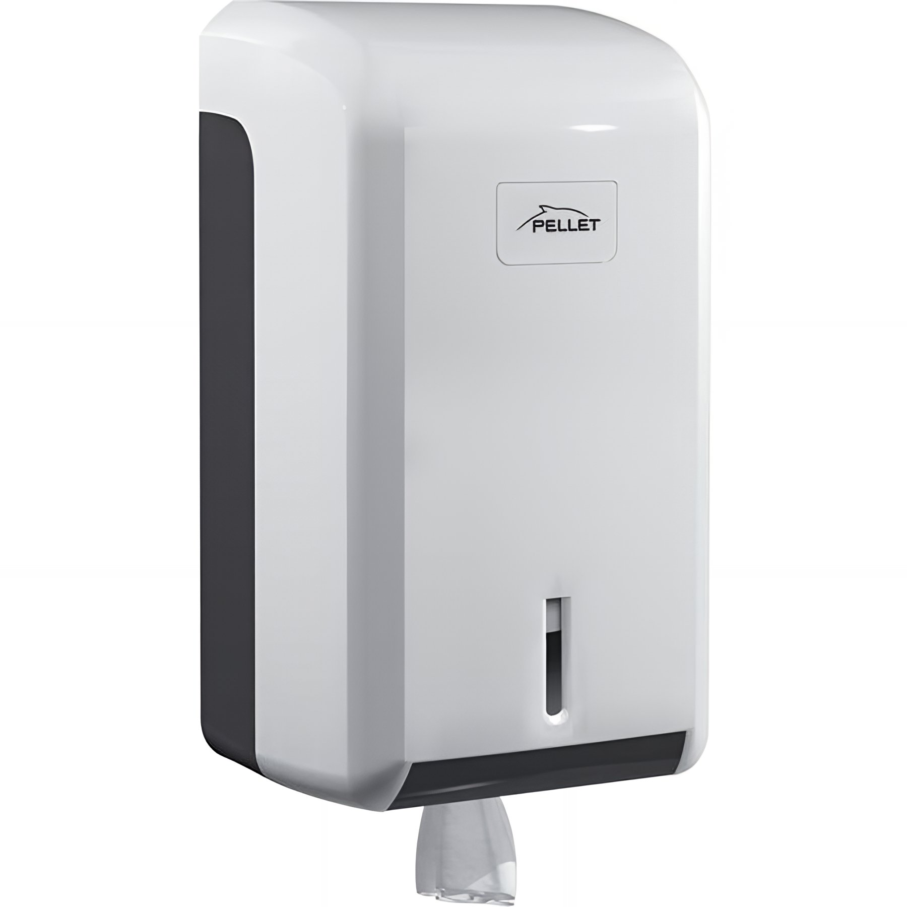 Distributeur papier essuie-mains Gamme PRO PELLET rouleau 275 x 145 x 135 mm ABS blanc/gris