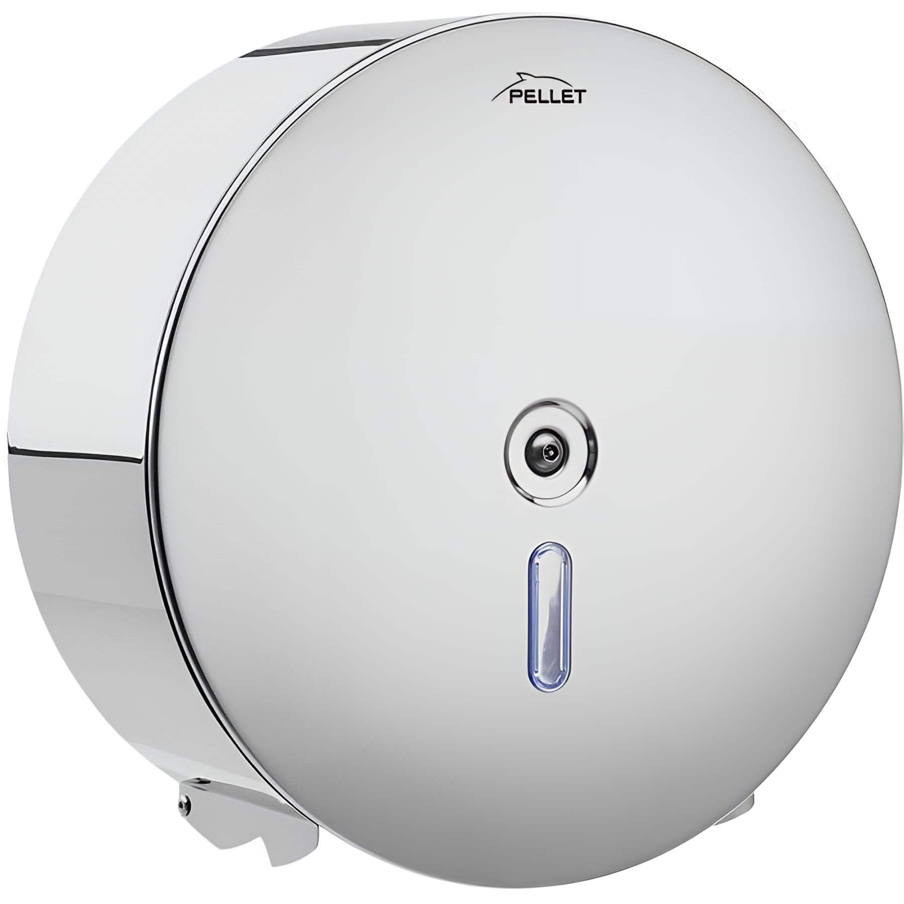 Distributeur papier WC Gamme PRO PELLET 311x178 mm Ø 310 mm inox 304 satiné à clé
