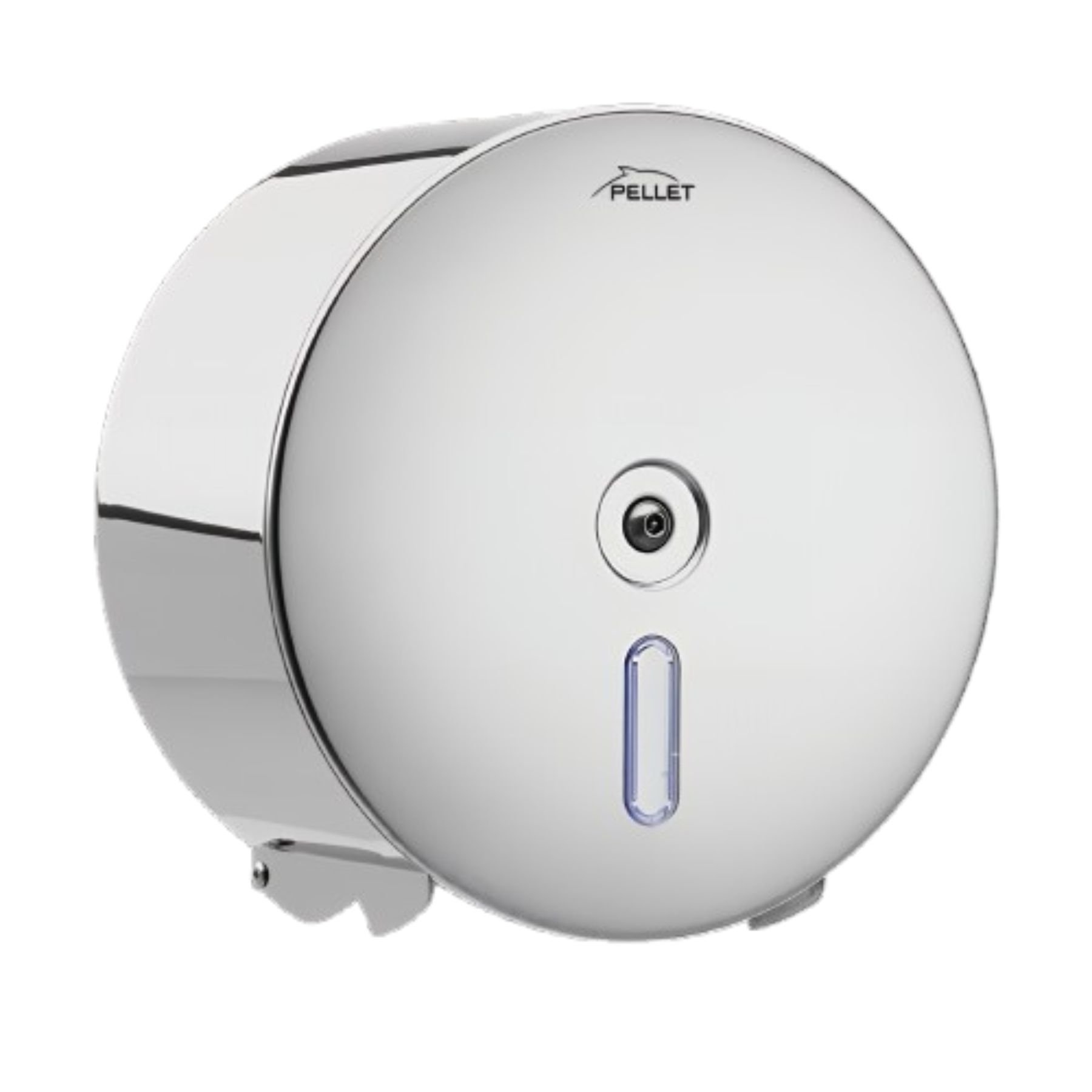 Distributeur papier WC Gamme PRO PELLET 230x123 mm Ø 230 mm inox 304 satiné à clé