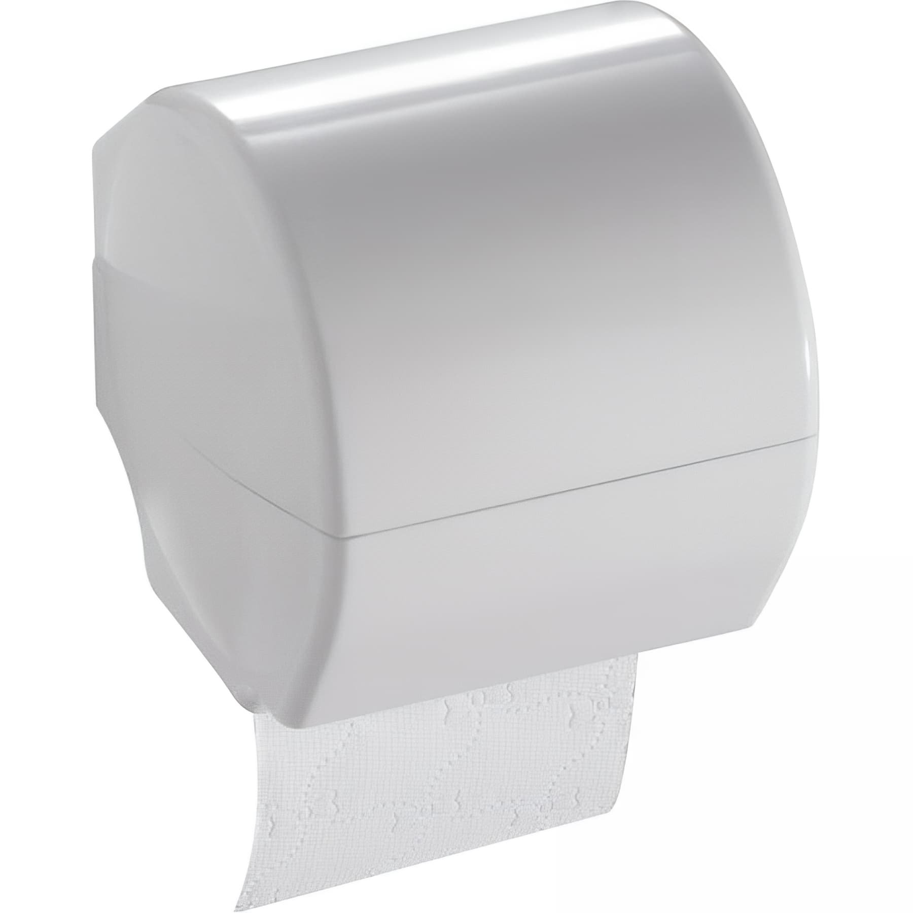 Distributeur papier WC Gamme PRO PELLET 143x143x143 mm avec couvercle résine thermodurcie blanc