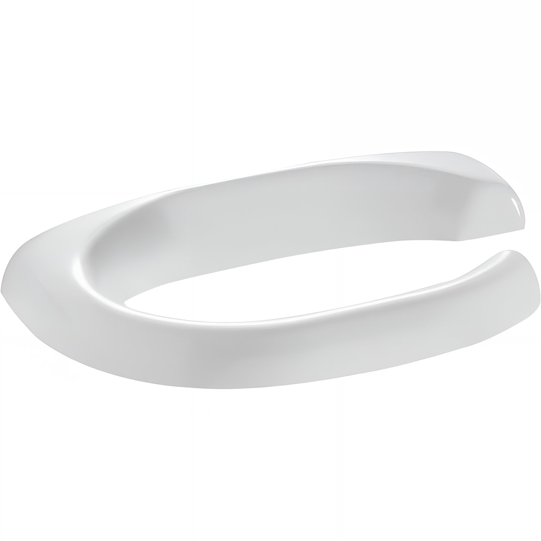 Distributeur papier WC Gamme PRO PELLET 200x110x30 mm sans couvercle résine thermodurcie blanc