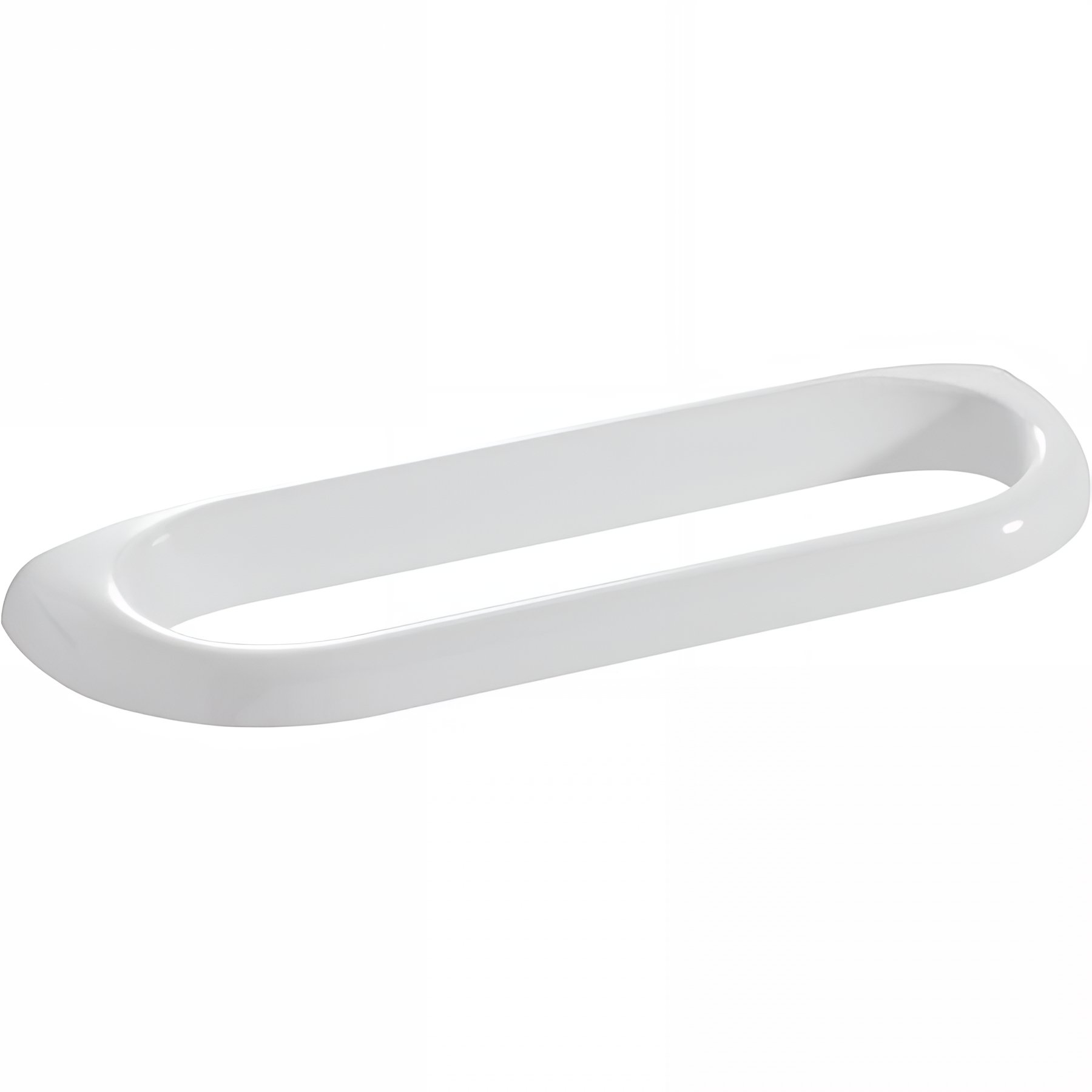 Porte-serviettes Gamme PRO PELLET 1 barre fixe 600 x 100 x 30 mm résine thermodurcie blanc