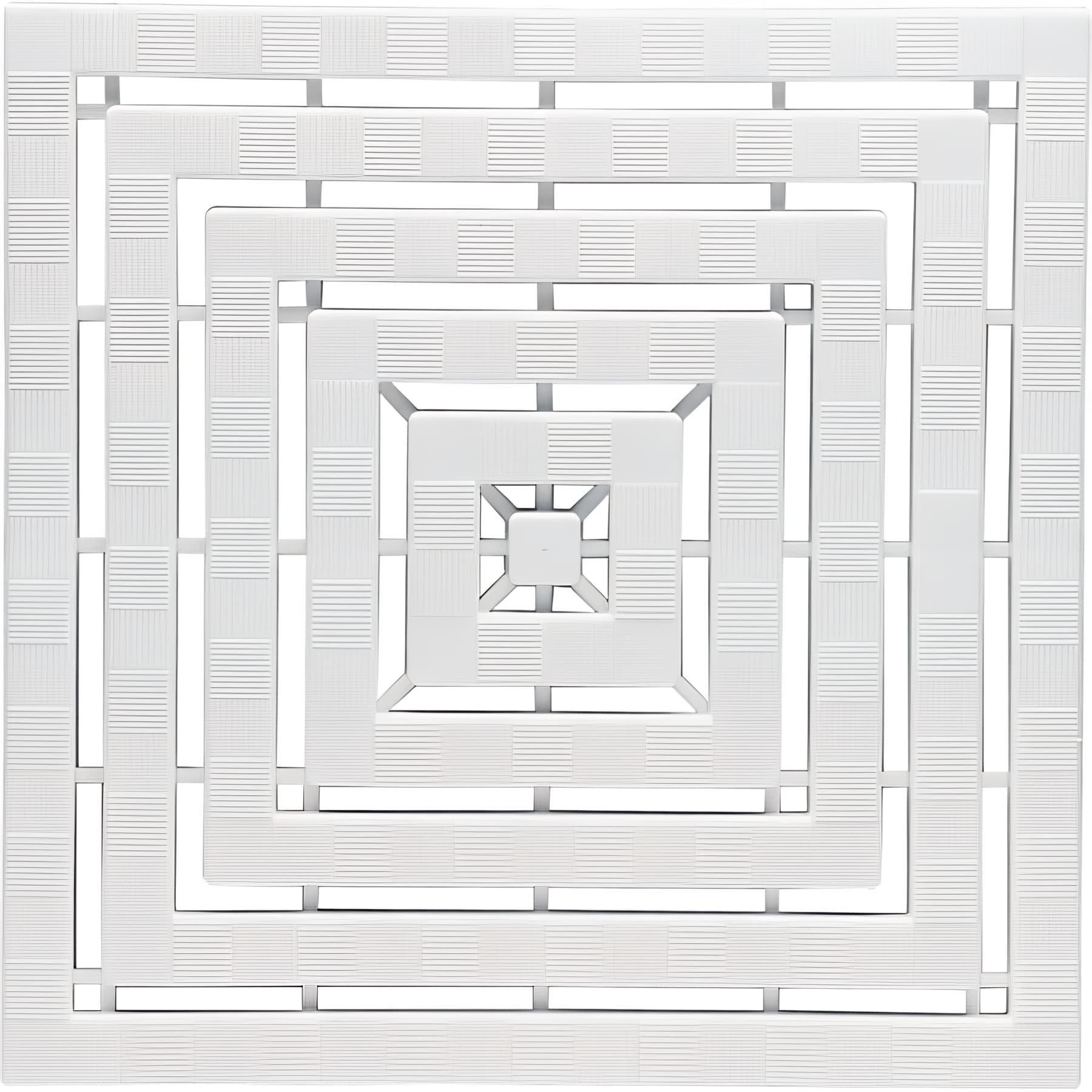 Caillebotis Gamme PRO PELLET pastique blanc 500 x longueur 50cm épaisseur 25 mm