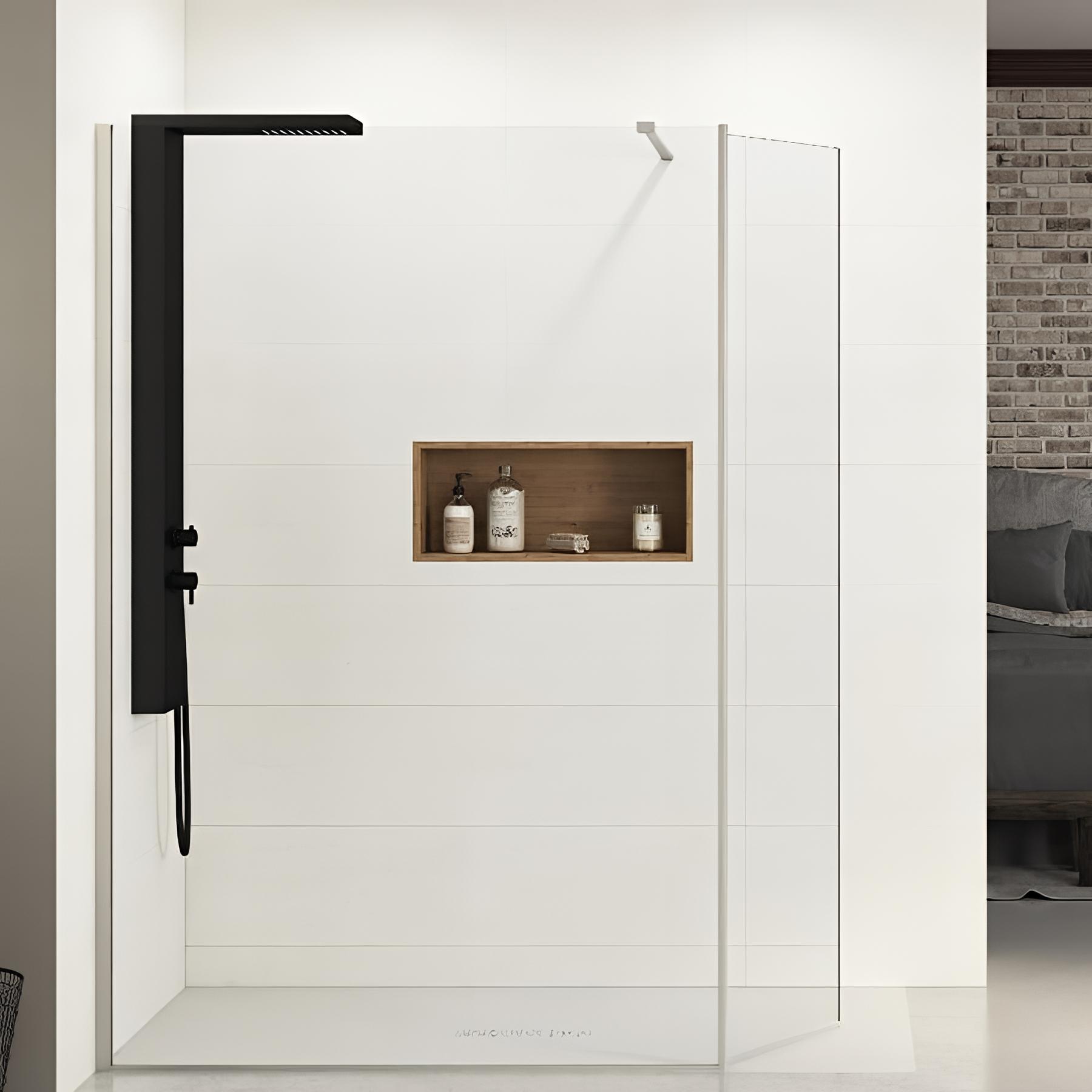 Paroi de douche Kinedo EKINOX Duo 1,40 m H 2,07 m inox
