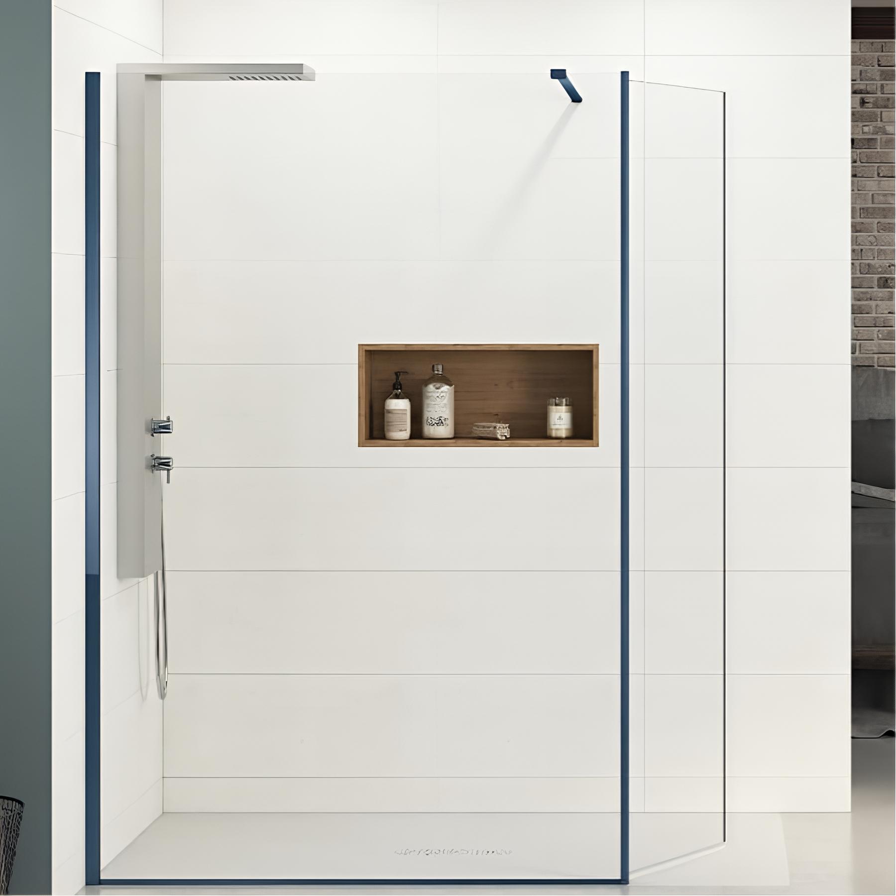 Paroi de douche Kinedo EKINOX Duo 1,00 m H 2,07 m kobalt