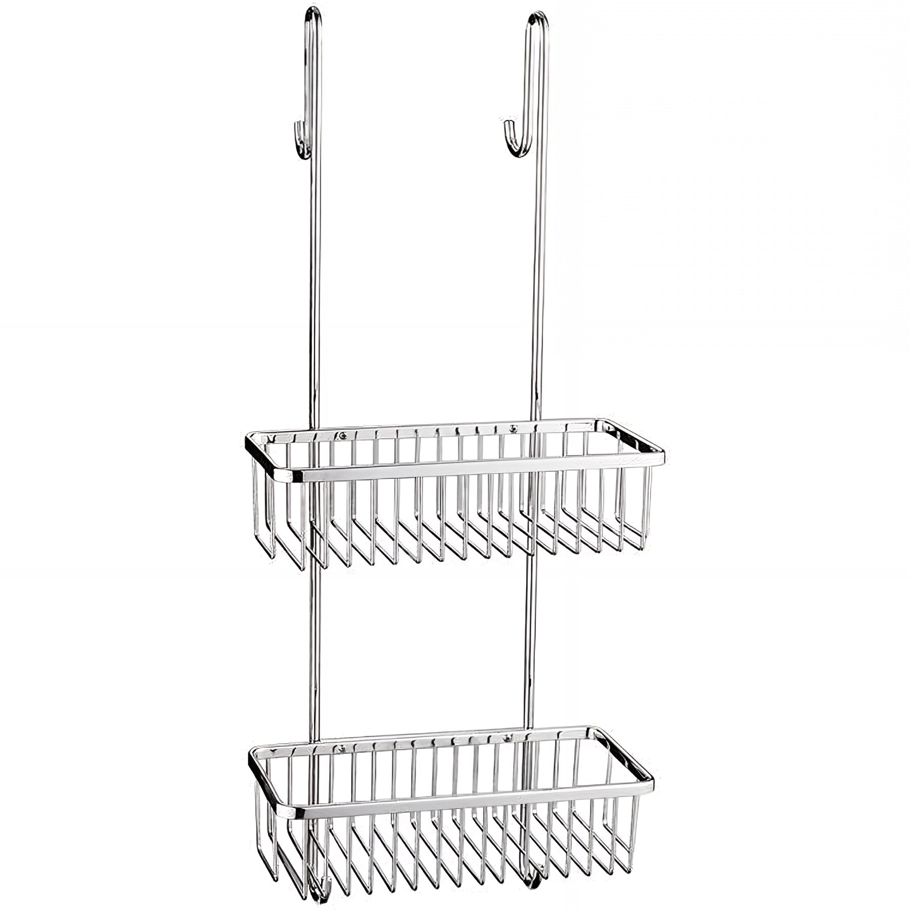 Panier de douche Gamme PRO PELLET droit à suspendre double paniers inox poli brillant