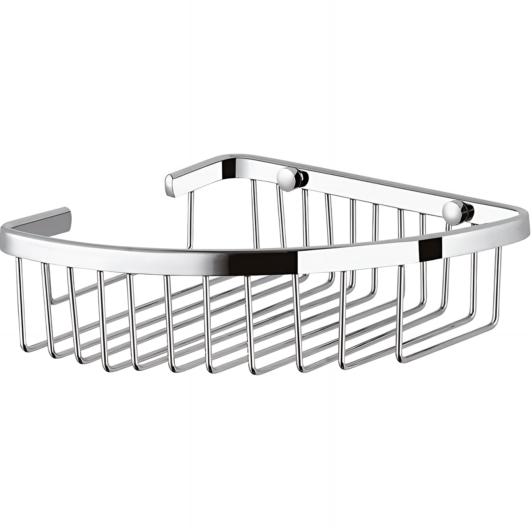 Panier de douche Gamme PRO PELLET mural d'angle inox poli brillant