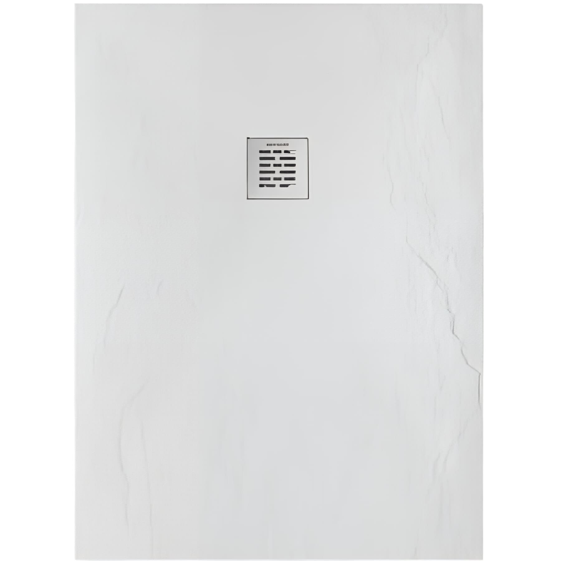 Receveur de douche à poser extra-plat épaisseur 28mm en pierre naturelle SANINDUSA STONIT Marina 170x120 antidérapant naturel classé C3 blanc