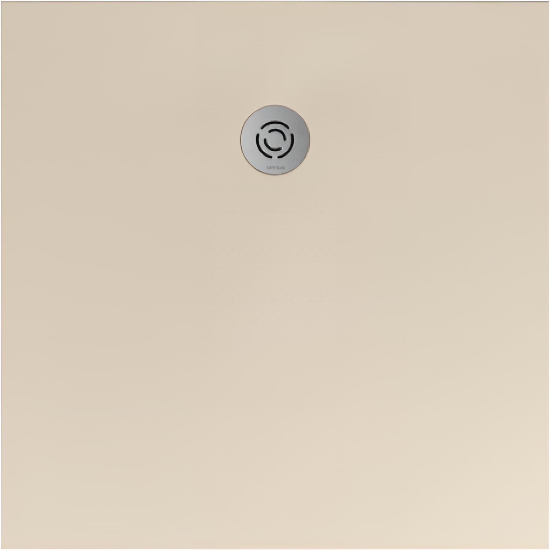 Receveur de douche à poser extra-plat épaisseur 30mm en pierre naturelle SANINDUSA STONIT Marina Plus 110x100 antidérapant naturel classé C3 beige