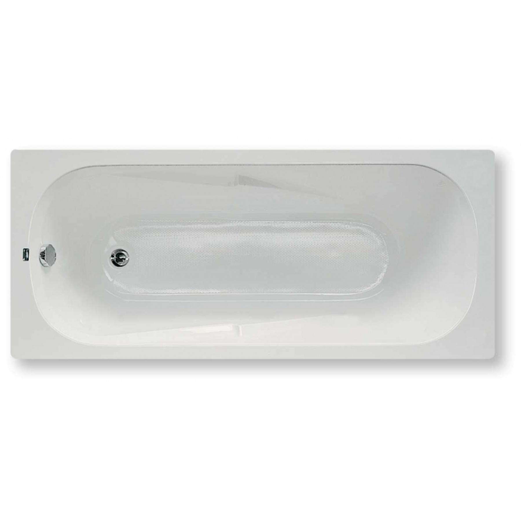 Baignoire acrylique Haute Densité Gamme PRO SANINDUSA Eva 150x70 couleur blanc avec réducteur de glisse vidage non inclus