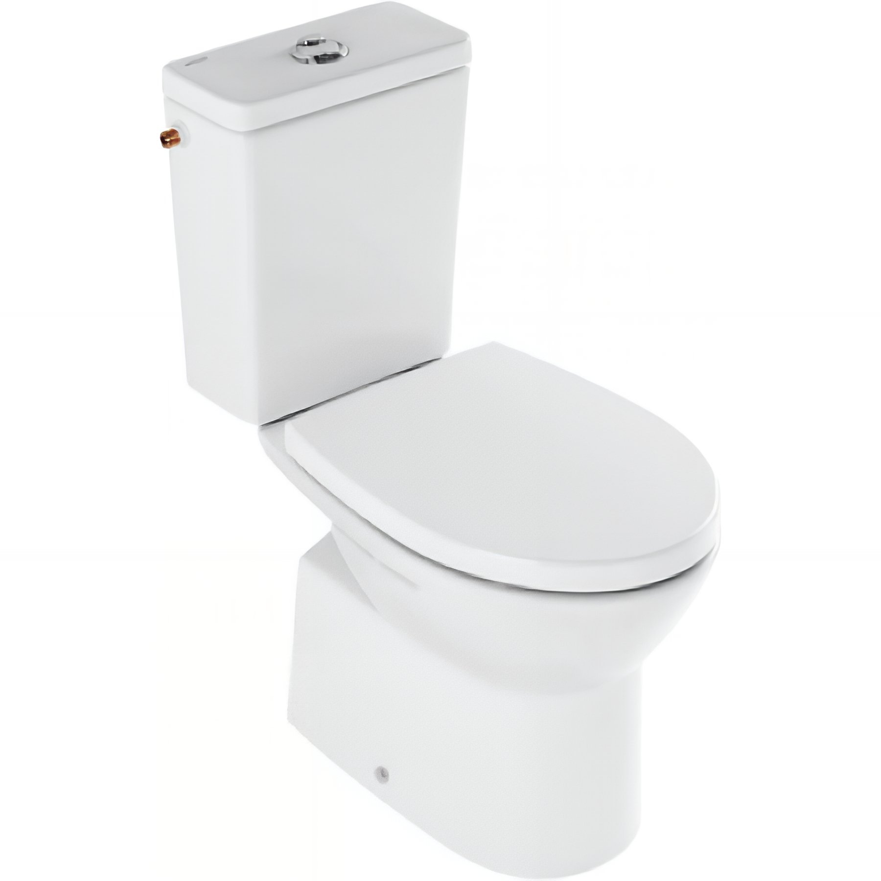 Pack WC au sol céramique traditionnelle SANINDUSA Easy évacuation par dessous alim. chasse d'eau par le côté blanc    