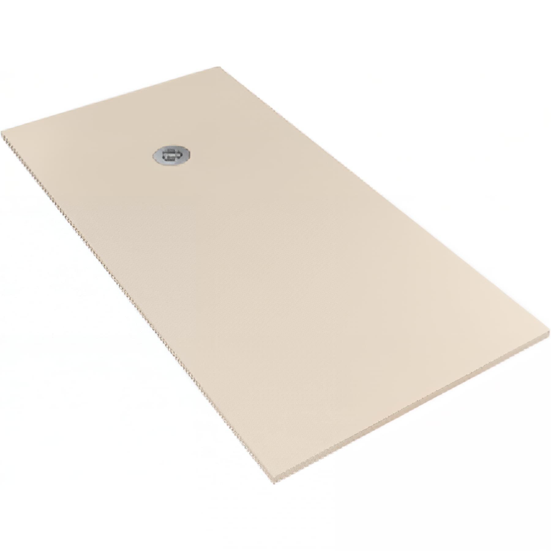 Receveur de douche à poser extra-plat épaisseur 30mm en pierre naturelle SANINDUSA STONIT Marina Plus 180x90 beige antidérapant naturel classé C3