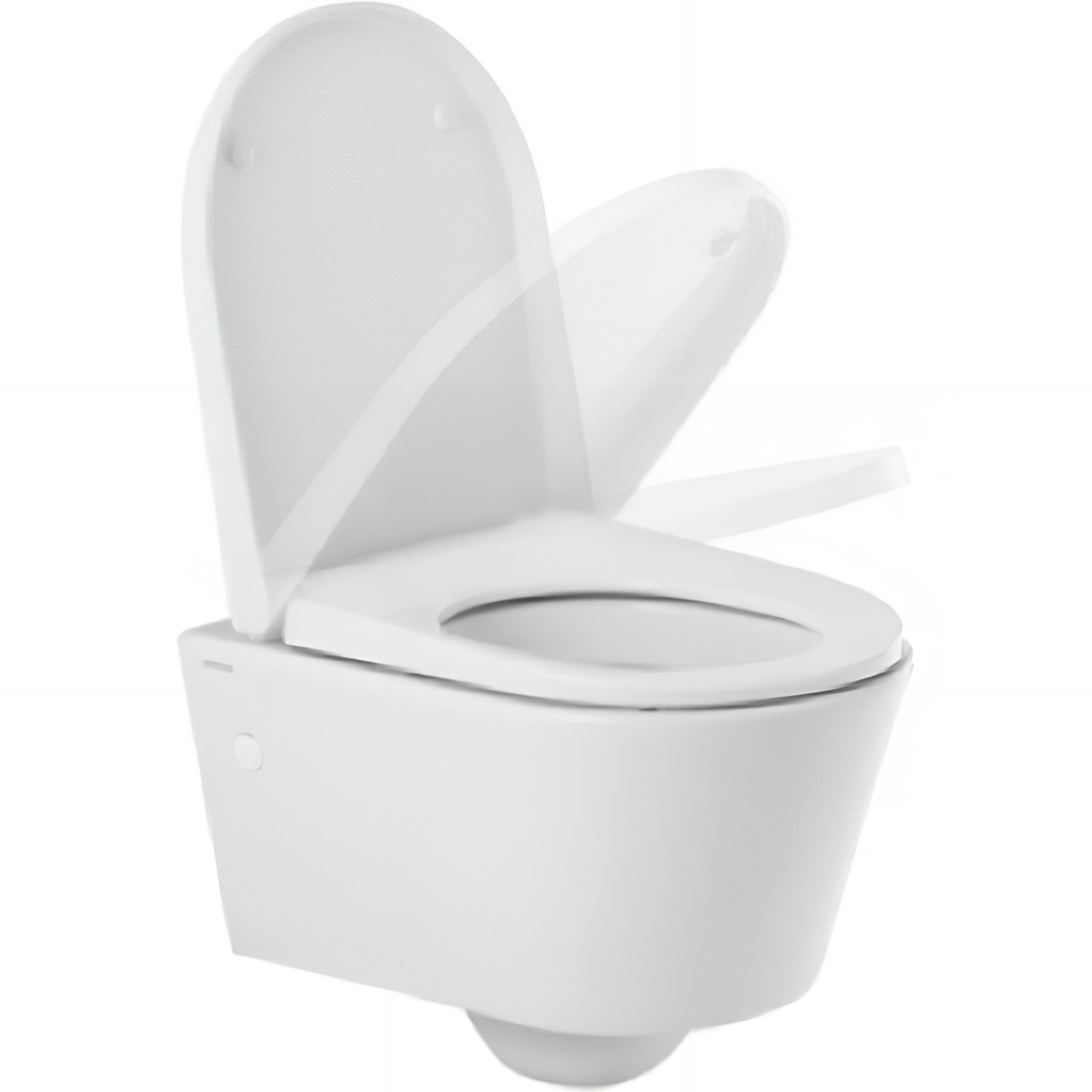 Pack WC suspendu céramique traditionnelle SANINDUSA UrbY blanc abattant déclipsable slow close frein de chute
