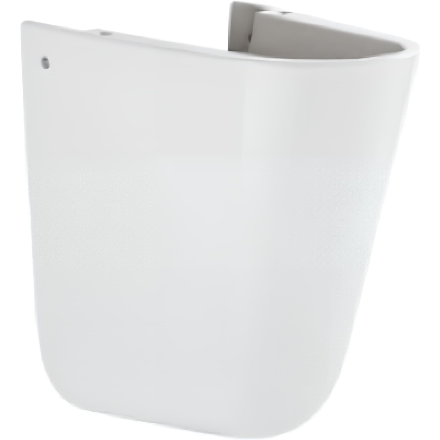 Demi colonne céramique traditionnelle SANINDUSA cache siphon pour lavabo Cetus blanc    