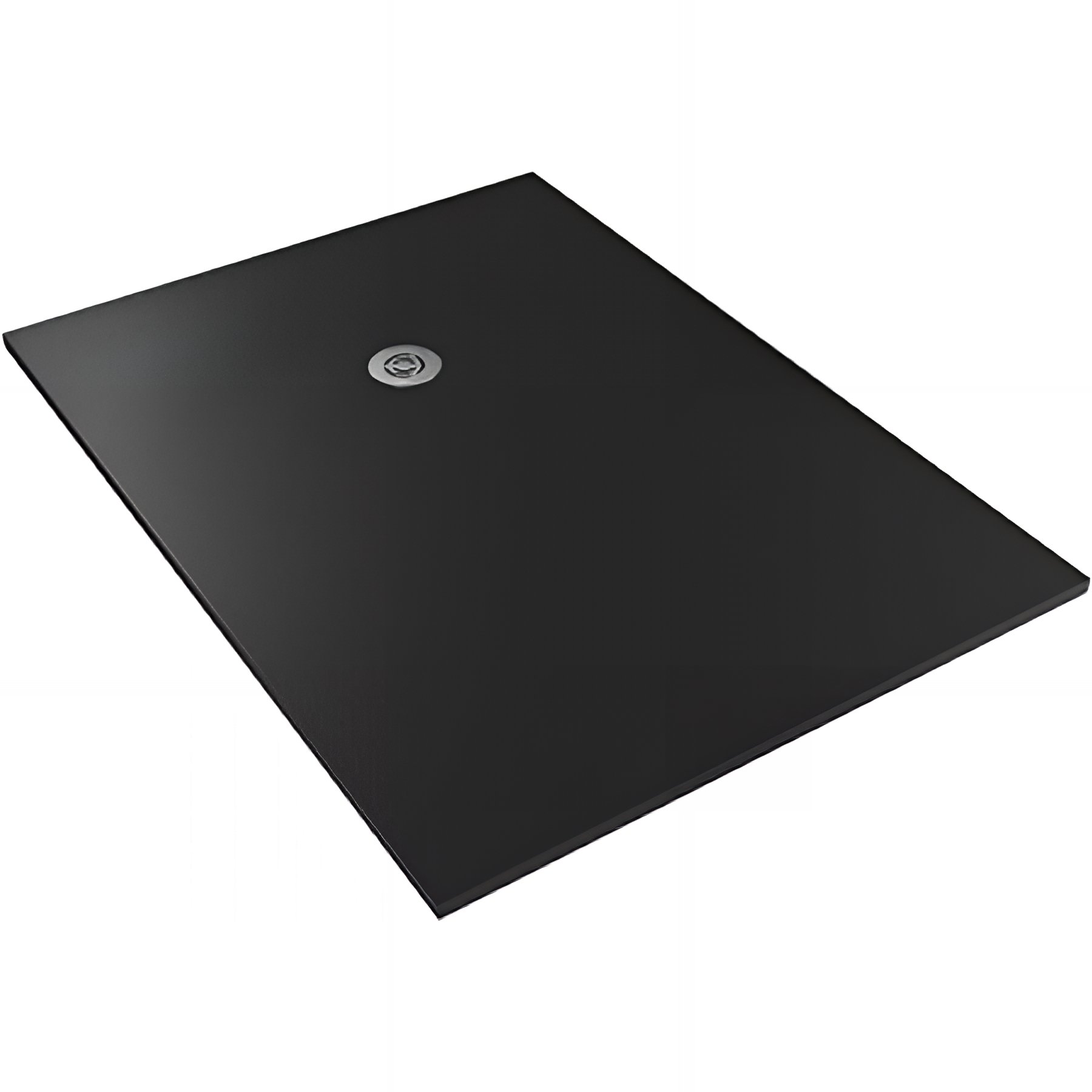 Receveur de douche à poser extra-plat épaisseur 30mm en pierre naturelle SANINDUSA STONIT Marina Plus 110x70 antidérapant naturel classé C3 noir