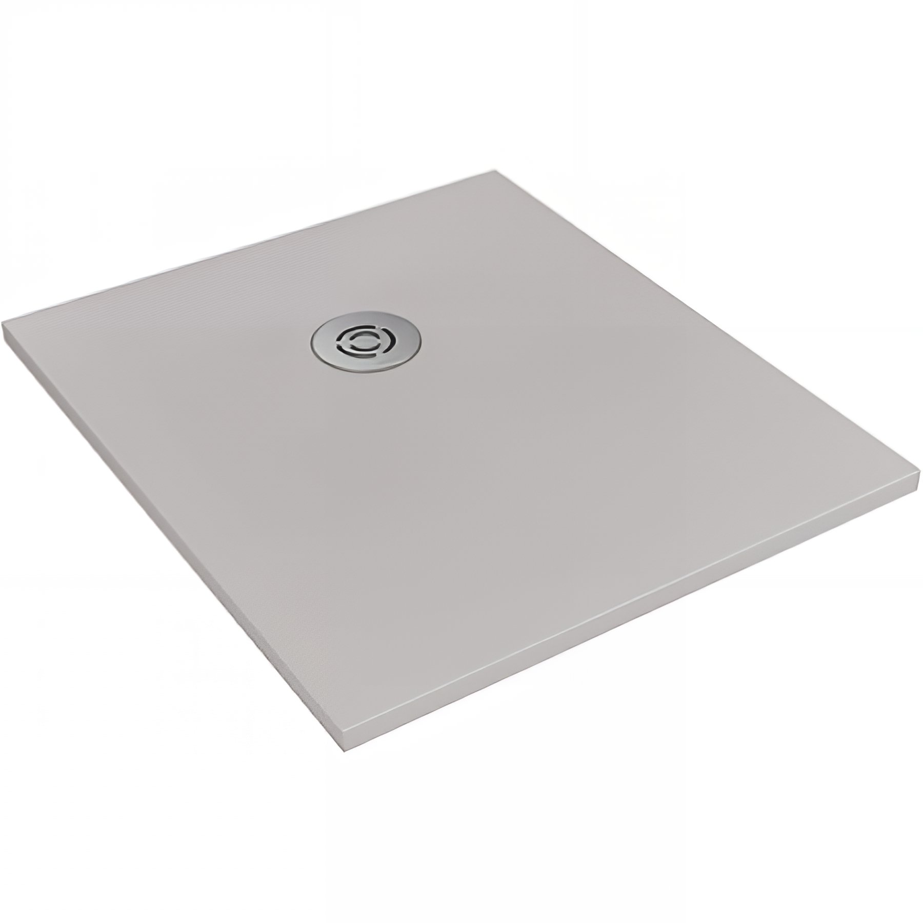 Receveur de douche à poser extra-plat épaisseur 30mm en pierre naturelle SANINDUSA STONIT Marina Plus 120x100 antidérapant naturel classé C3 gris