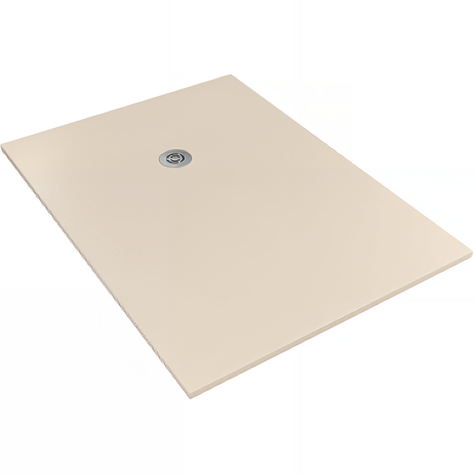 Receveur de douche à poser extra-plat épaisseur 30mm en pierre naturelle SANINDUSA STONIT Marina Plus 140x80 beige antidérapant naturel classé C3