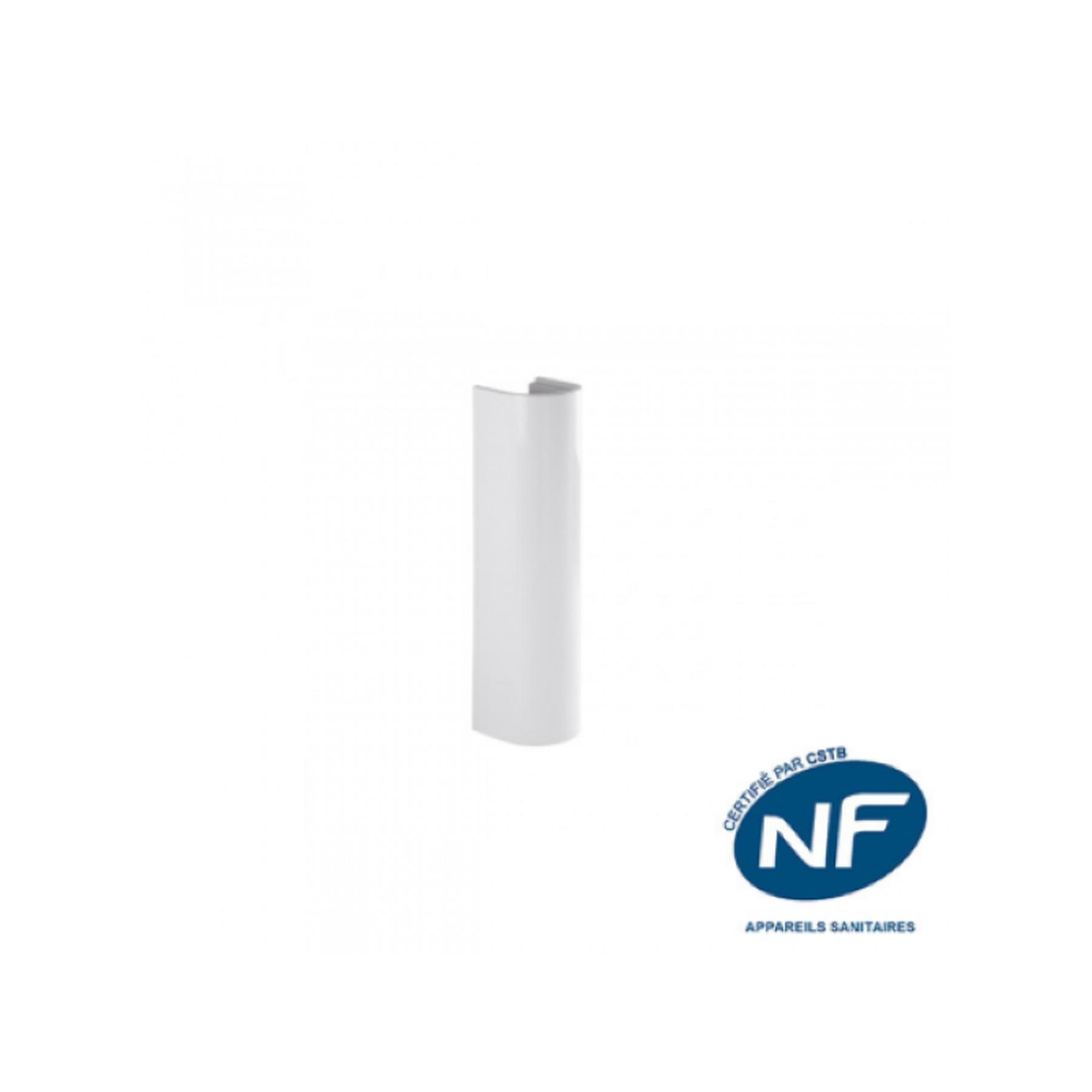 Colonne de lavabo céramique traditionnelle Gamme PRO SANINDUSA NF Easy couleur blanc    
