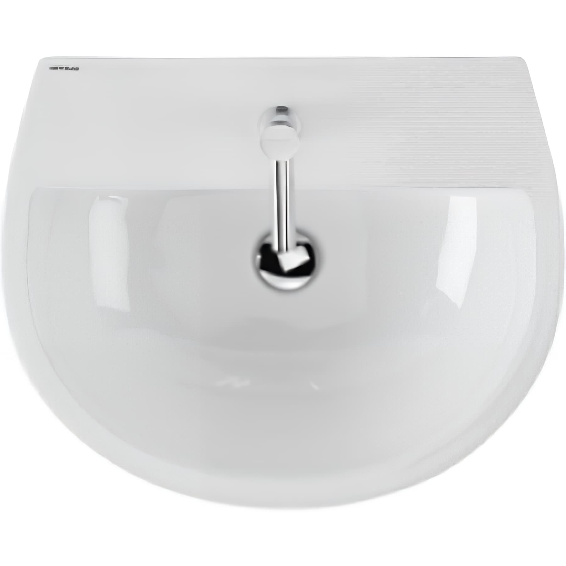 Lavabo 50cm mural céramique traditionnelle SANINDUSA Easy blanc    