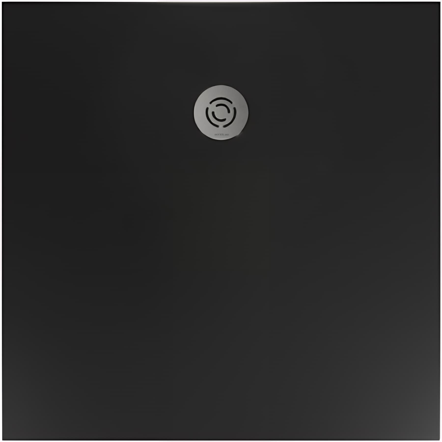 Receveur de douche à poser extra-plat épaisseur 30mm en pierre naturelle SANINDUSA STONIT Marina Plus 110x100 antidérapant naturel classé C3 noir