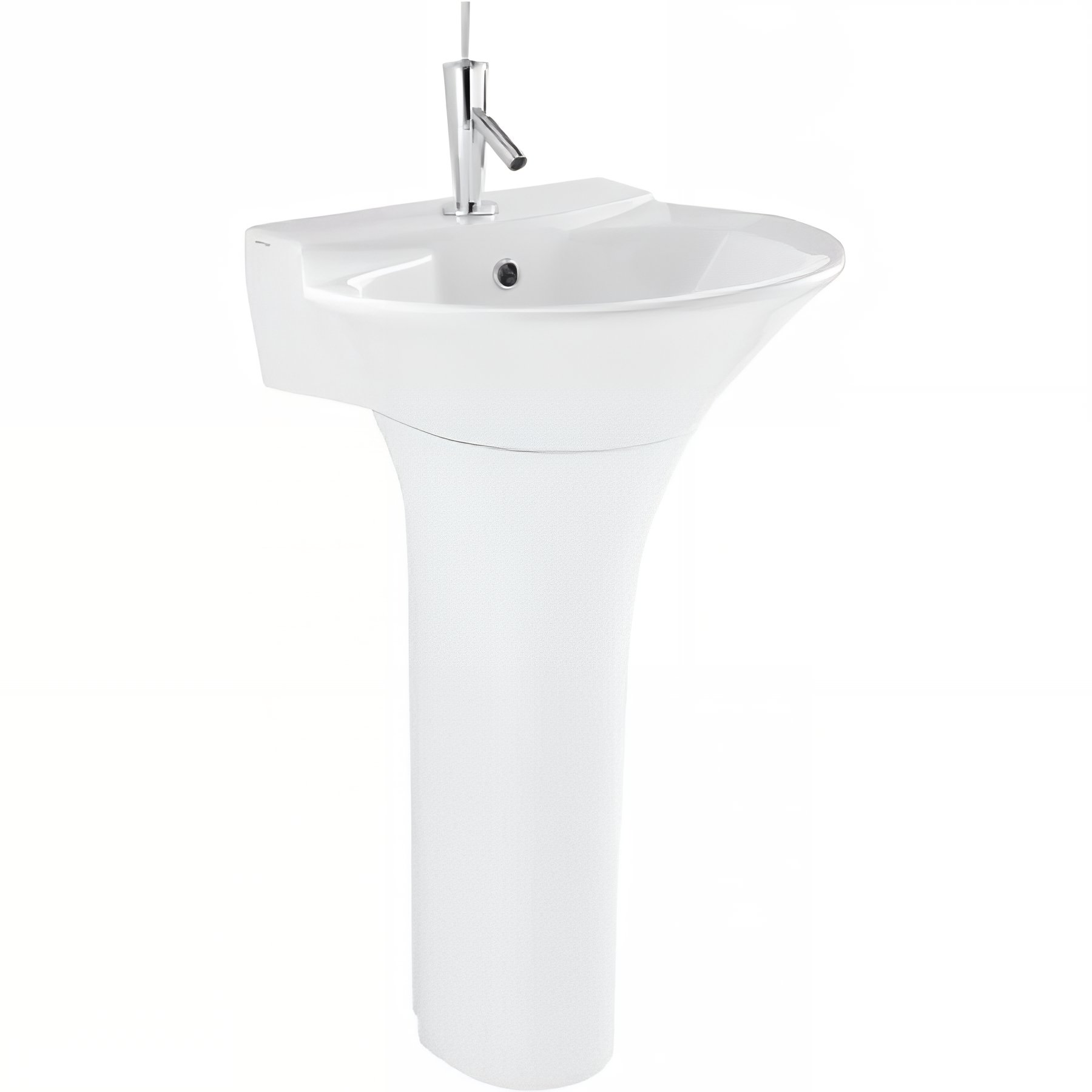 Colonne de lavabo Jade céramique traditionnelle SANINDUSA blanc   