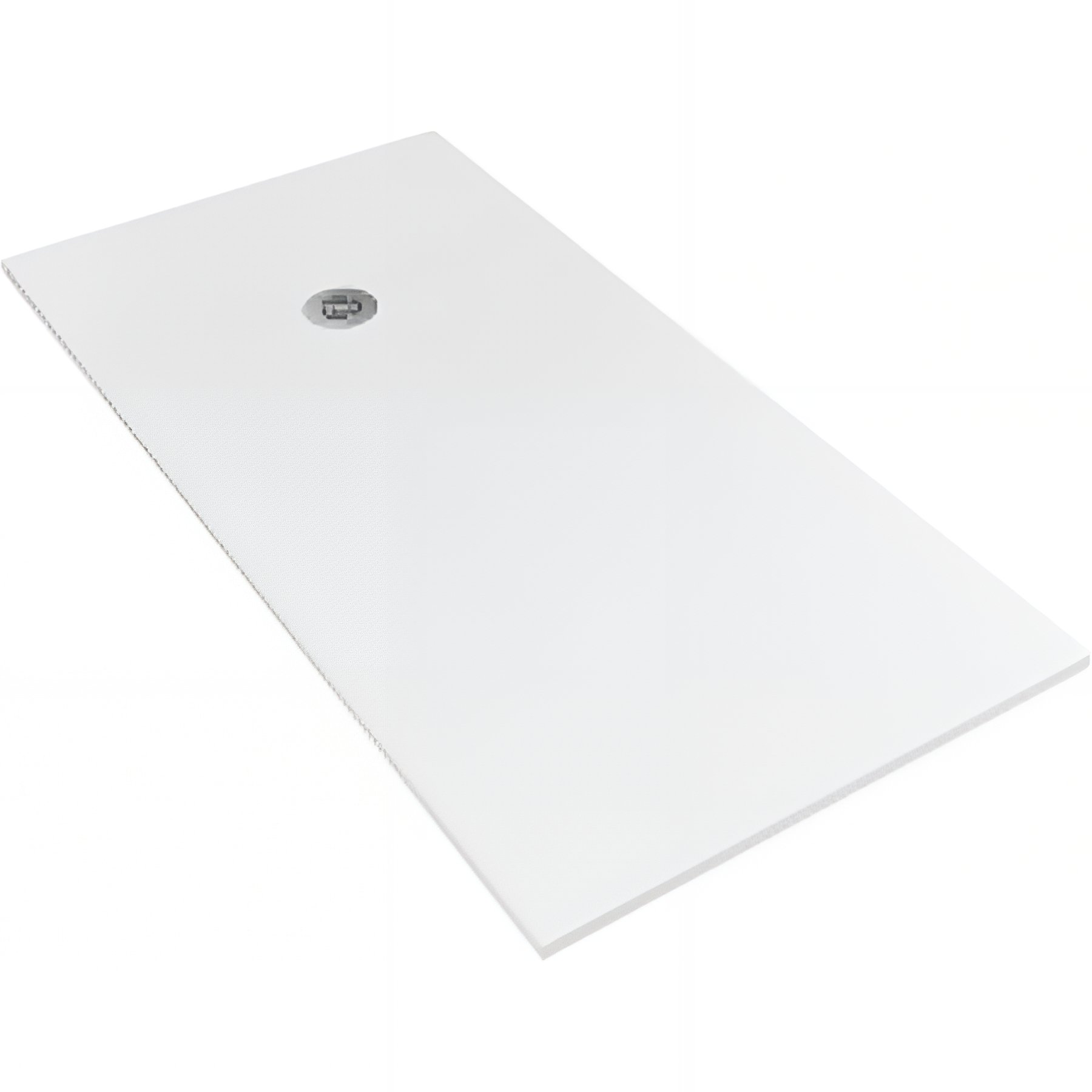 Receveur de douche à poser extra-plat épaisseur 30mm en pierre naturelle SANINDUSA STONIT Marina Plus 210x80 antidérapant naturel classé C3 blanc