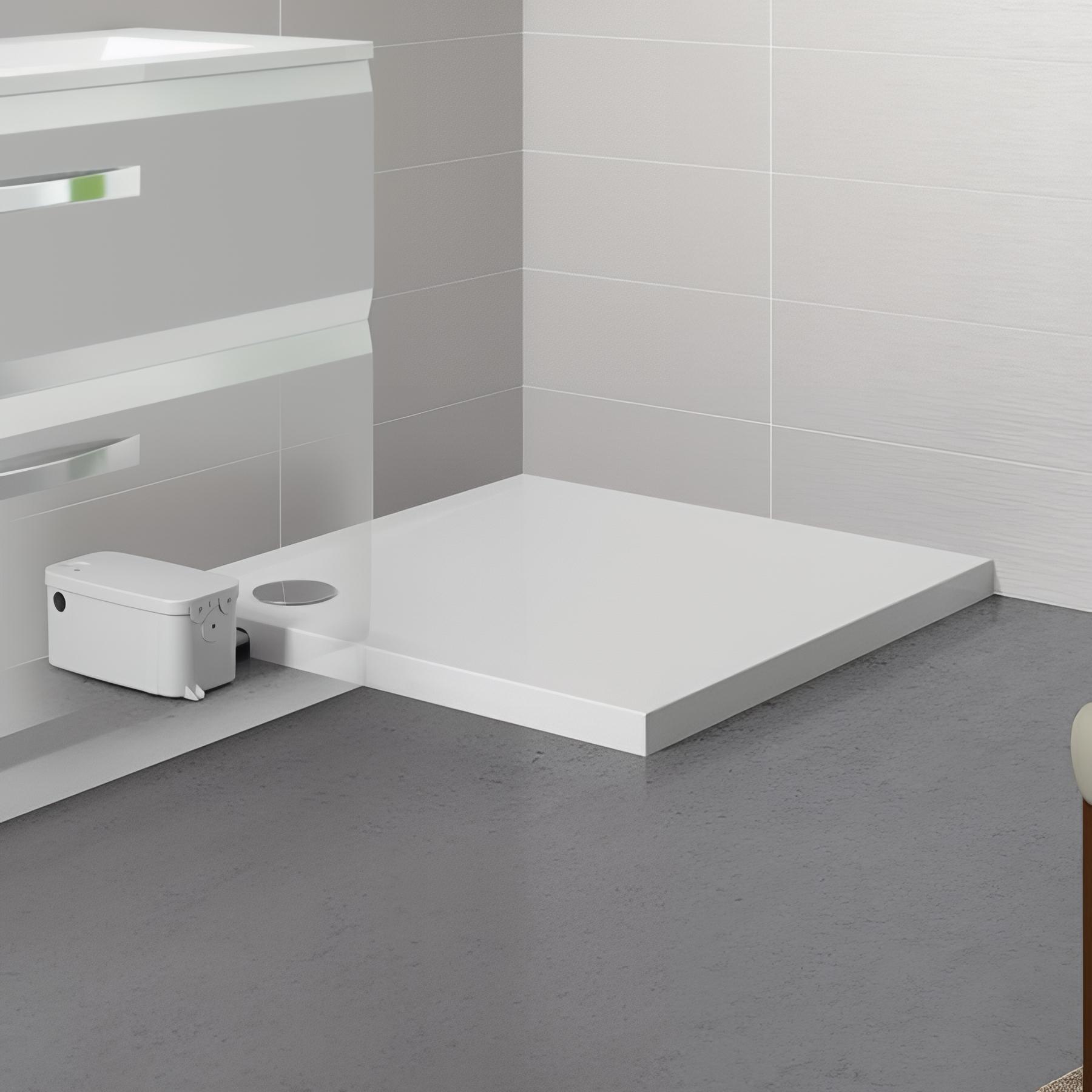 Receveur Kinedo Kinematic pompe de relevage externe 80X80 antidérapant PN24