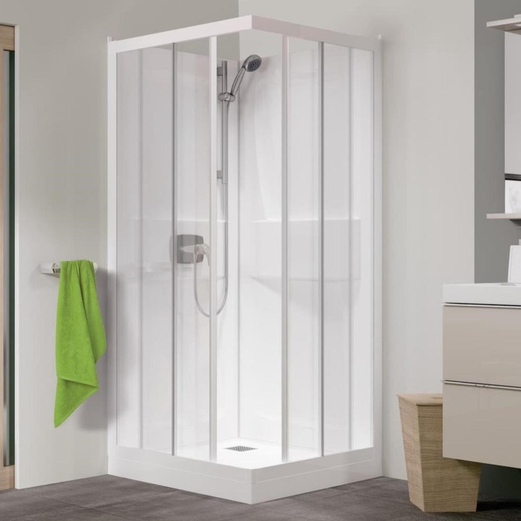 Cabine de douche Kinedo 80x80 H receveur 9 cm