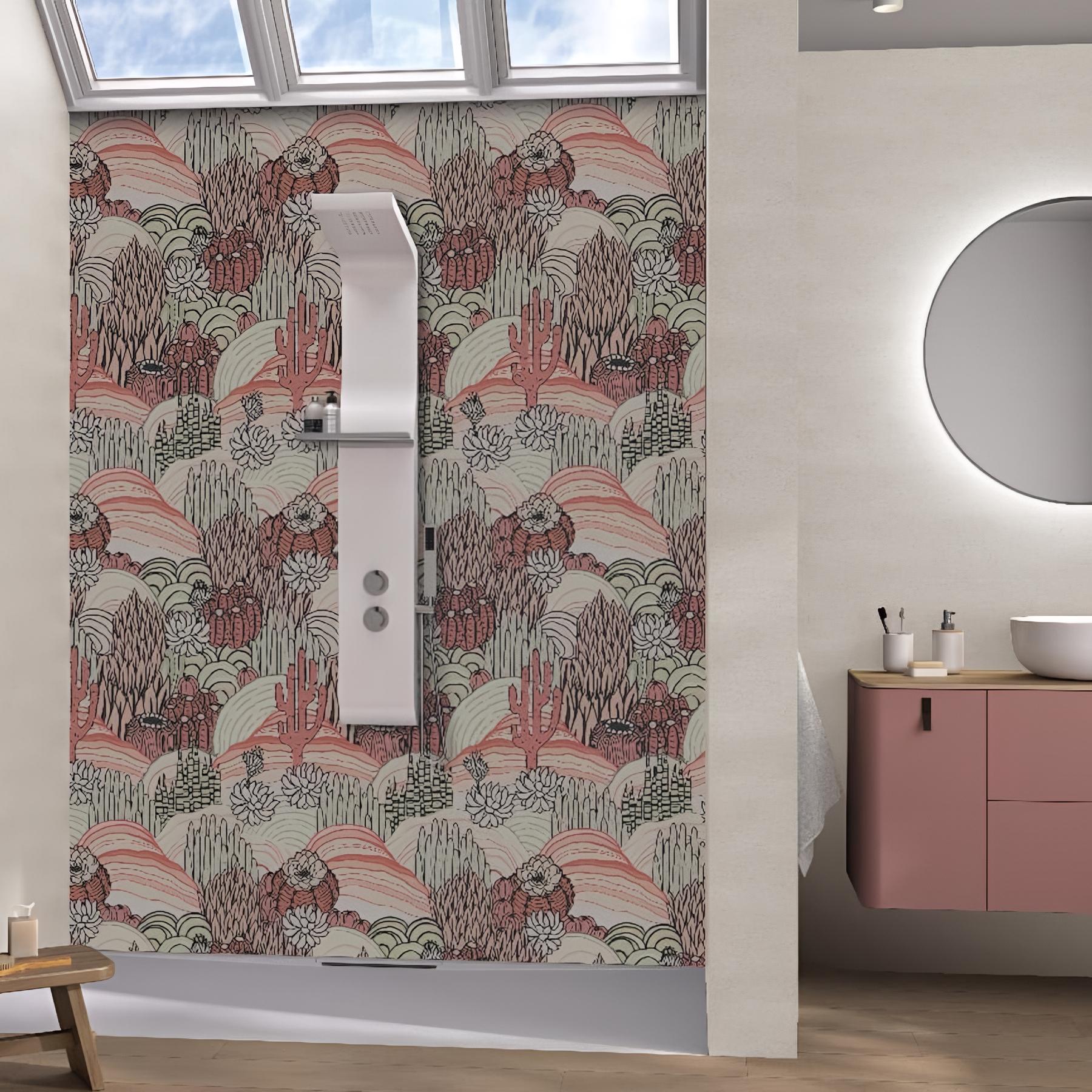 Panneau mural salle de bain Kinedo Kinéwall Design 3 mm 150x250 enduit beige