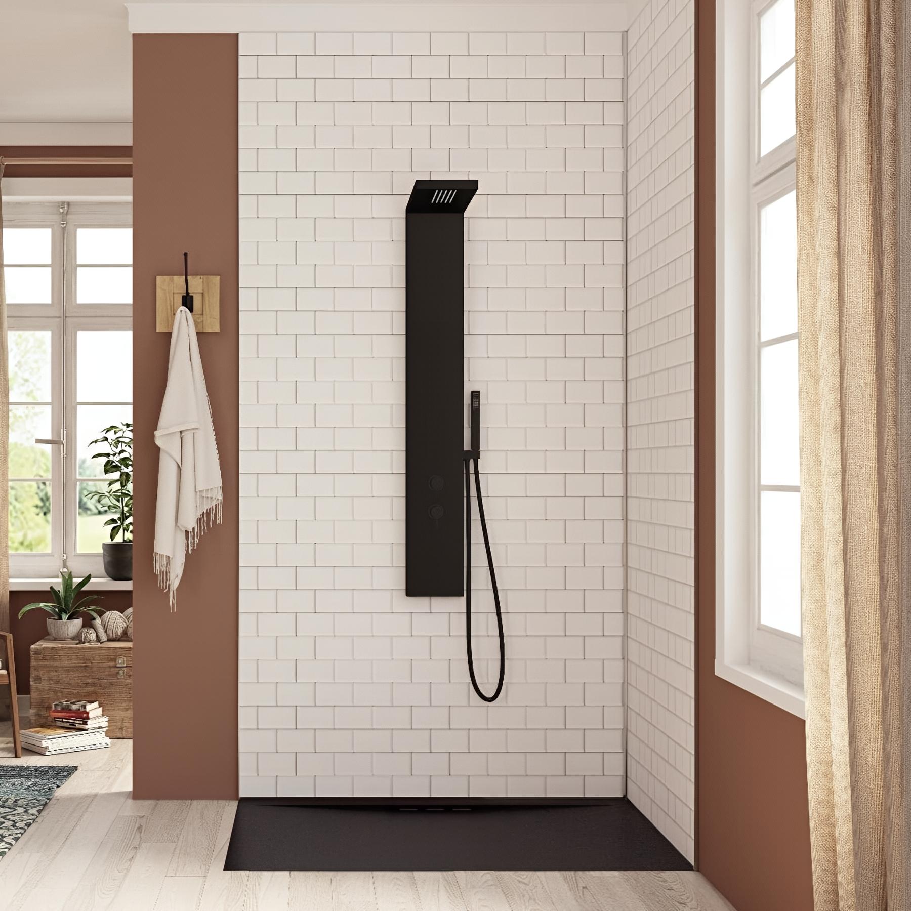 Panneau mural salle de bain hydrofuge multicouche PVC/ALU/PVC KINEDO Kinéwall Design épaisseur 3 mm 100x202 metro