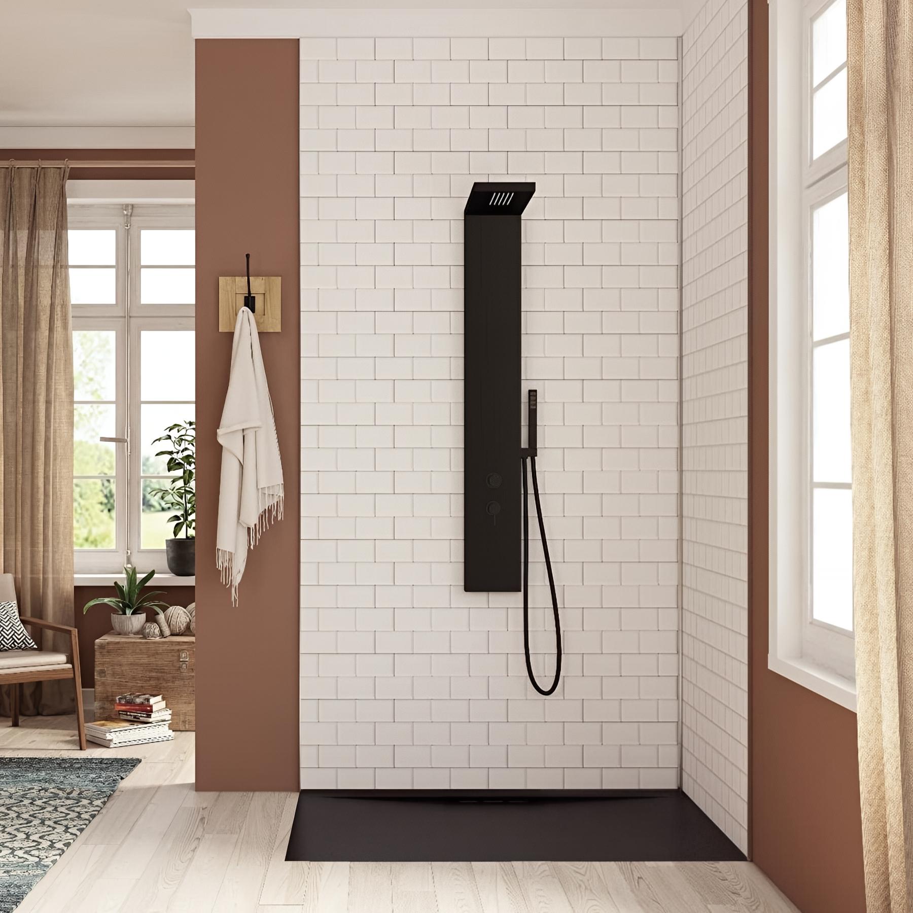 Panneau Mural Salle de Bain Kinedo KINEWALL ép. 3mm L 125cm H 202cm couleur Metro