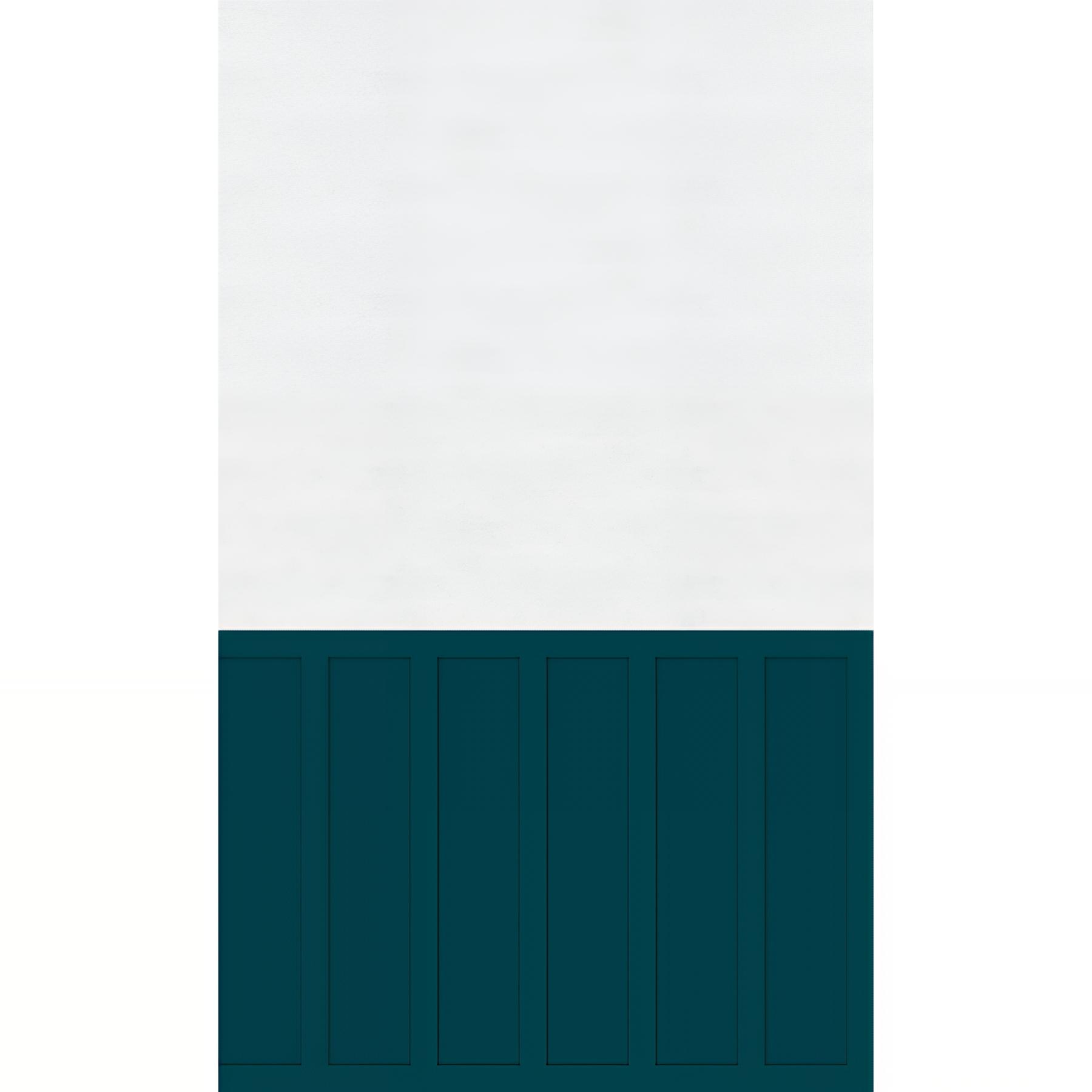 Panneau mural salle de bain hydrofuge multicouche PVC/ALU/PVC KINEDO Kinéwall Design épaisseur 3 mm 100x250 mixte bleu nuit + enduit blanc