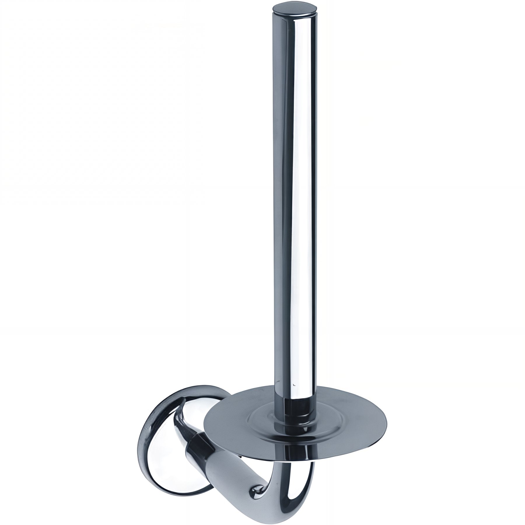 Réserve papier WC pour 1 ou 2 rouleaux 138x77x240mm tube laiton chromé Ø 16 mm