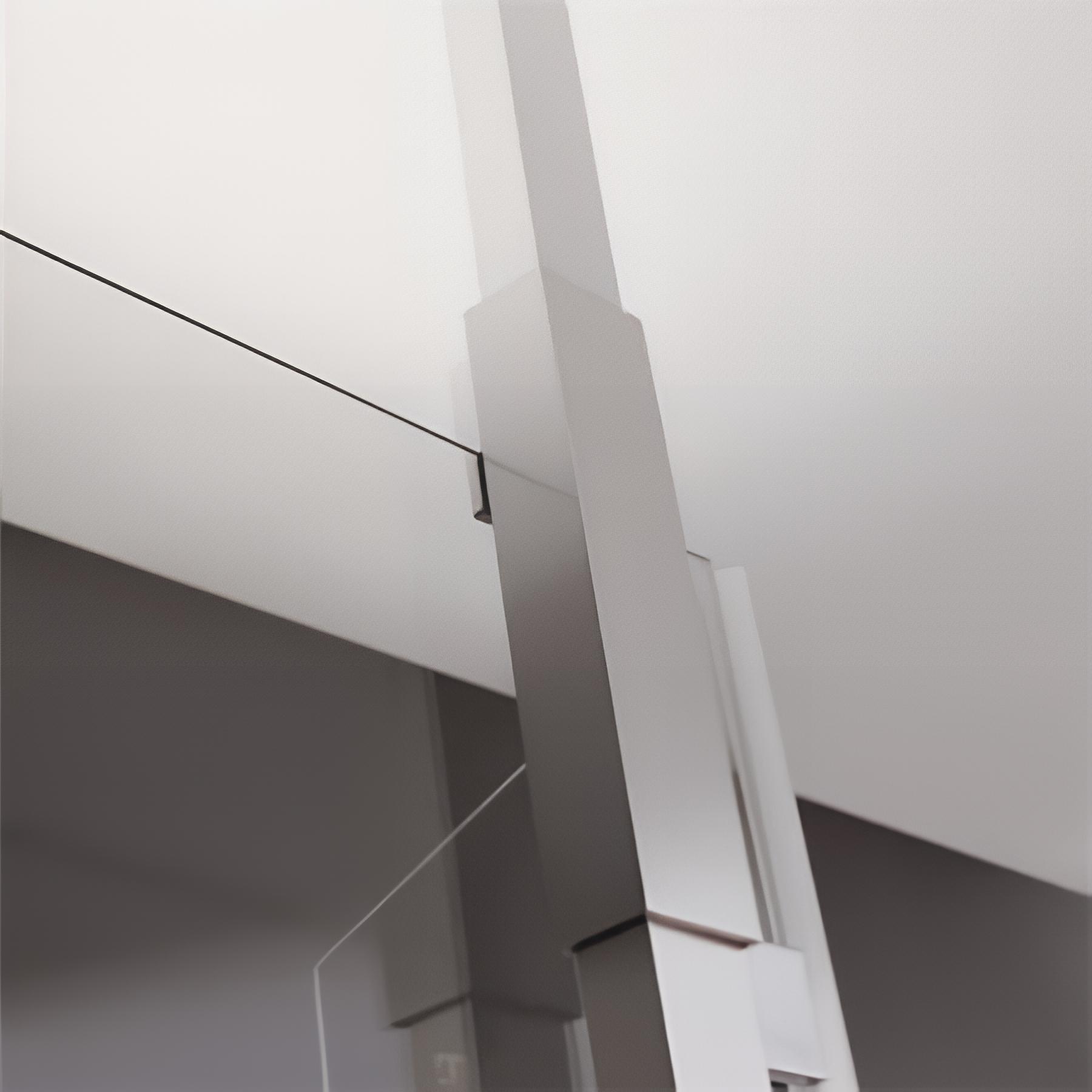 Mât sol/plafond inox brossé (280cm maxi) pour EKINOx Solo