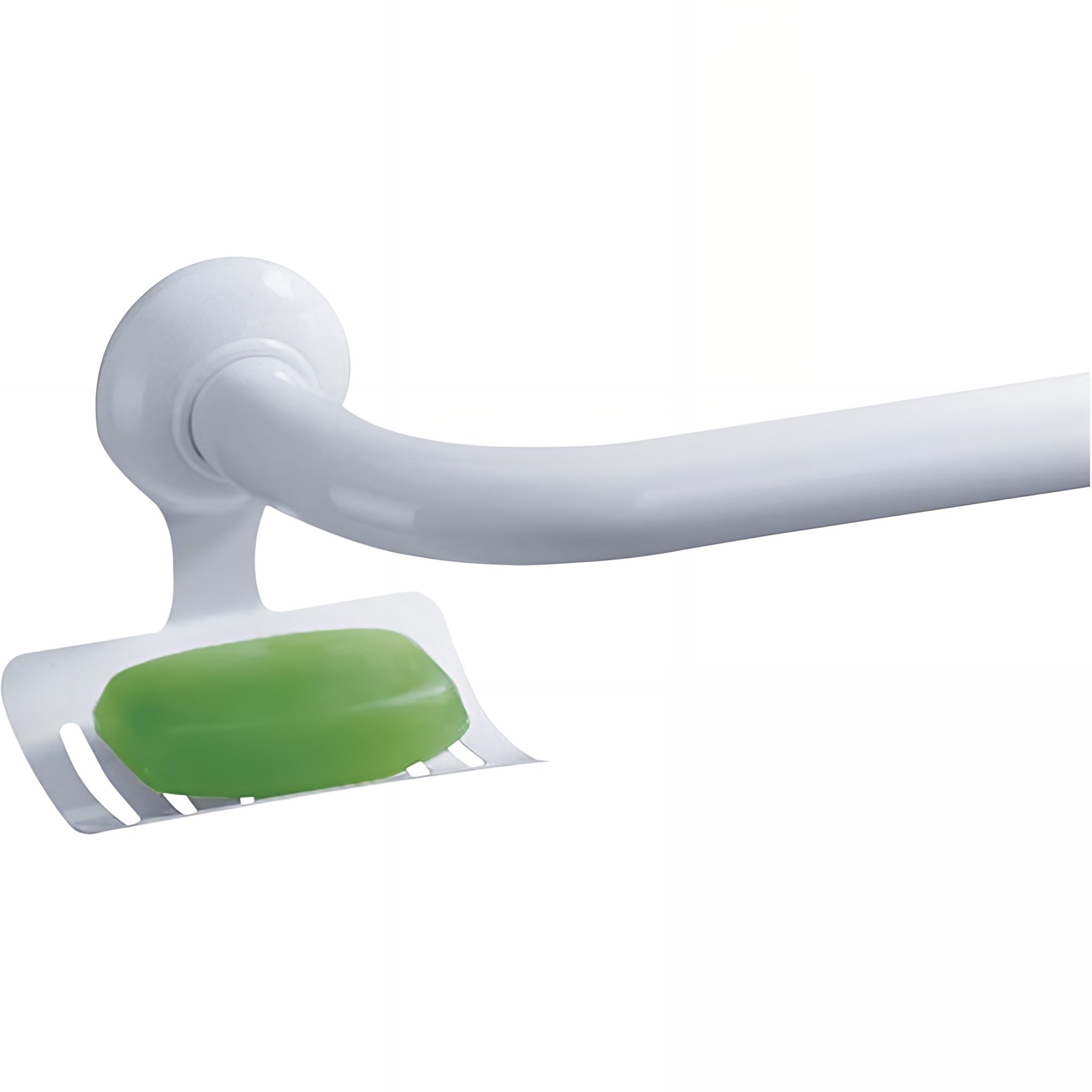 Porte-savon Gamme PRO PELLET pour barres aluminium blanche polyalu et polyalu ergosoft