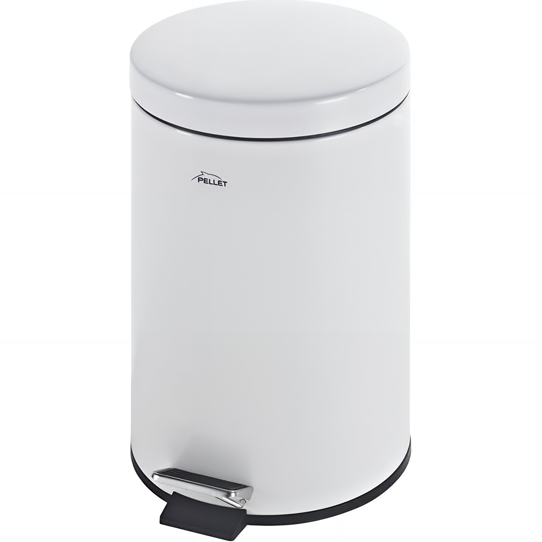 Poubelle à pédale Gamme PRO PELLET 12 litres 400 x 320 mm Ø 250 mm acier époxy blanc