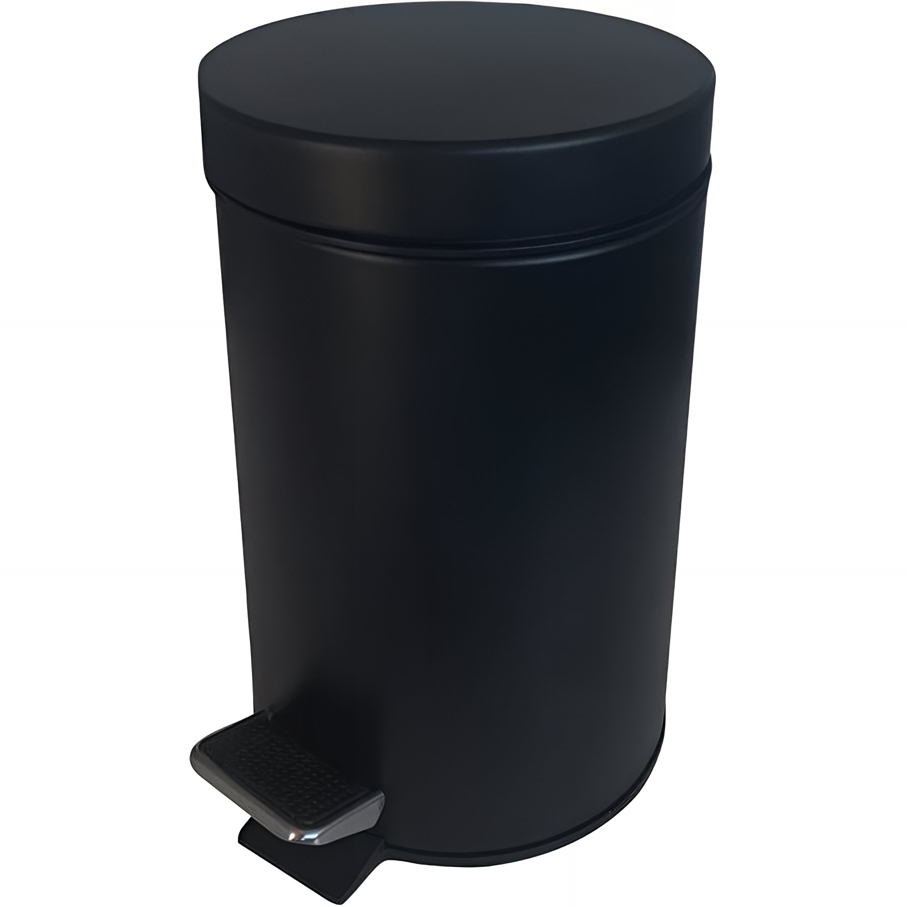 Poubelle à pédale Gamme PRO PELLET à poser 5 litres 284 x 260 mm Ø 203 mm acier laqué noir mat