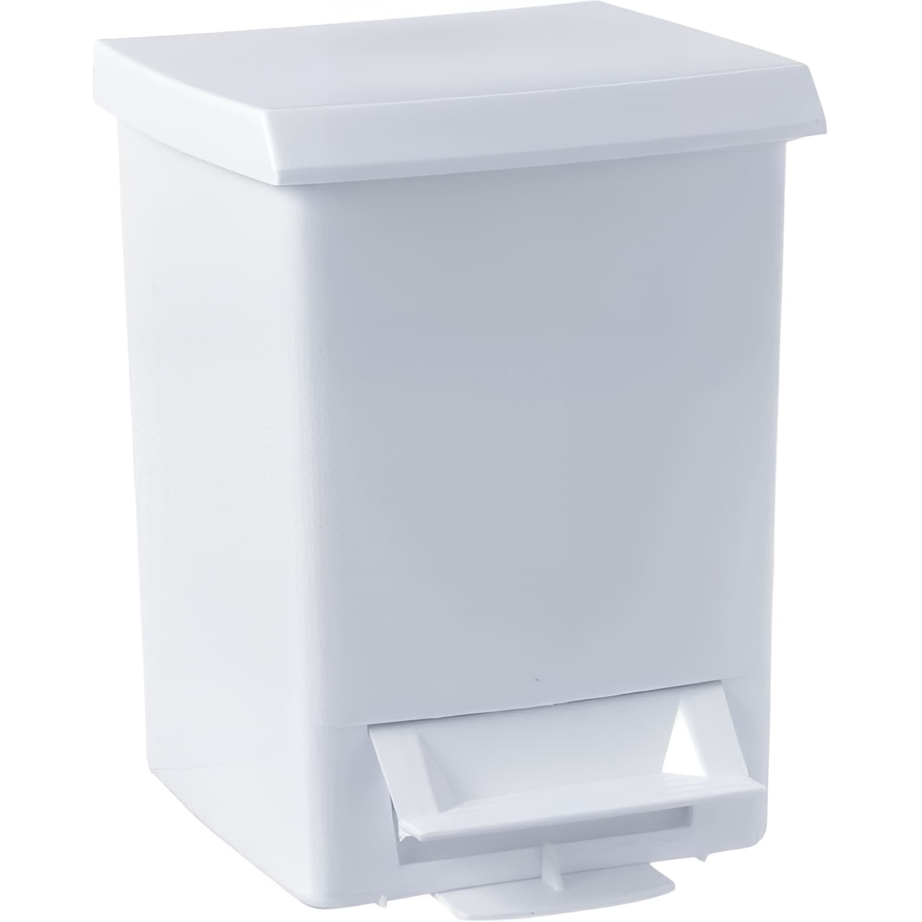 Poubelle à pédale Gamme PRO PELLET 6 litres 280 x 210 x 210 mm plastique blanc