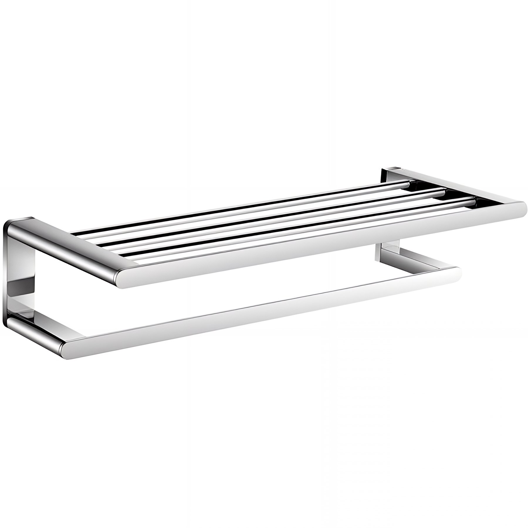 Rack Porte-serviettes Gamme PRO PELLET PURE 595 x 226 x 125 mm laiton chromé