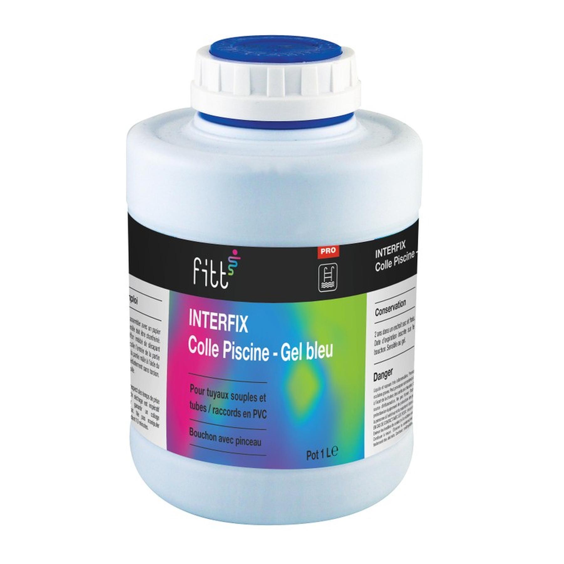 Colle piscine gel bleu 1L