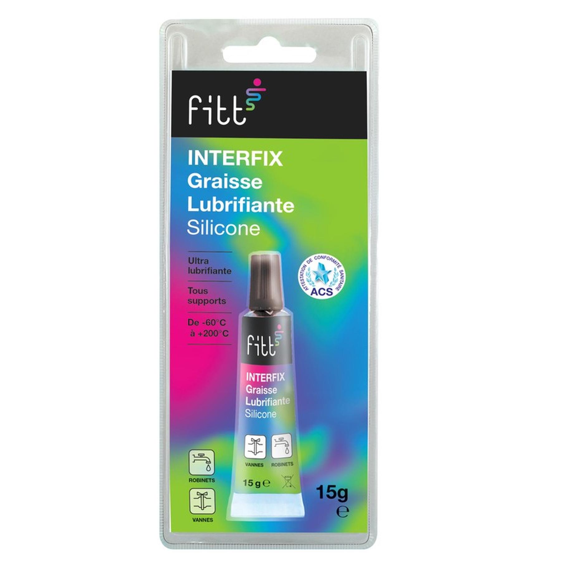 Graisse silicone lubrifiante Gamme PRO pour mécanisme de vannes et robinets 15g