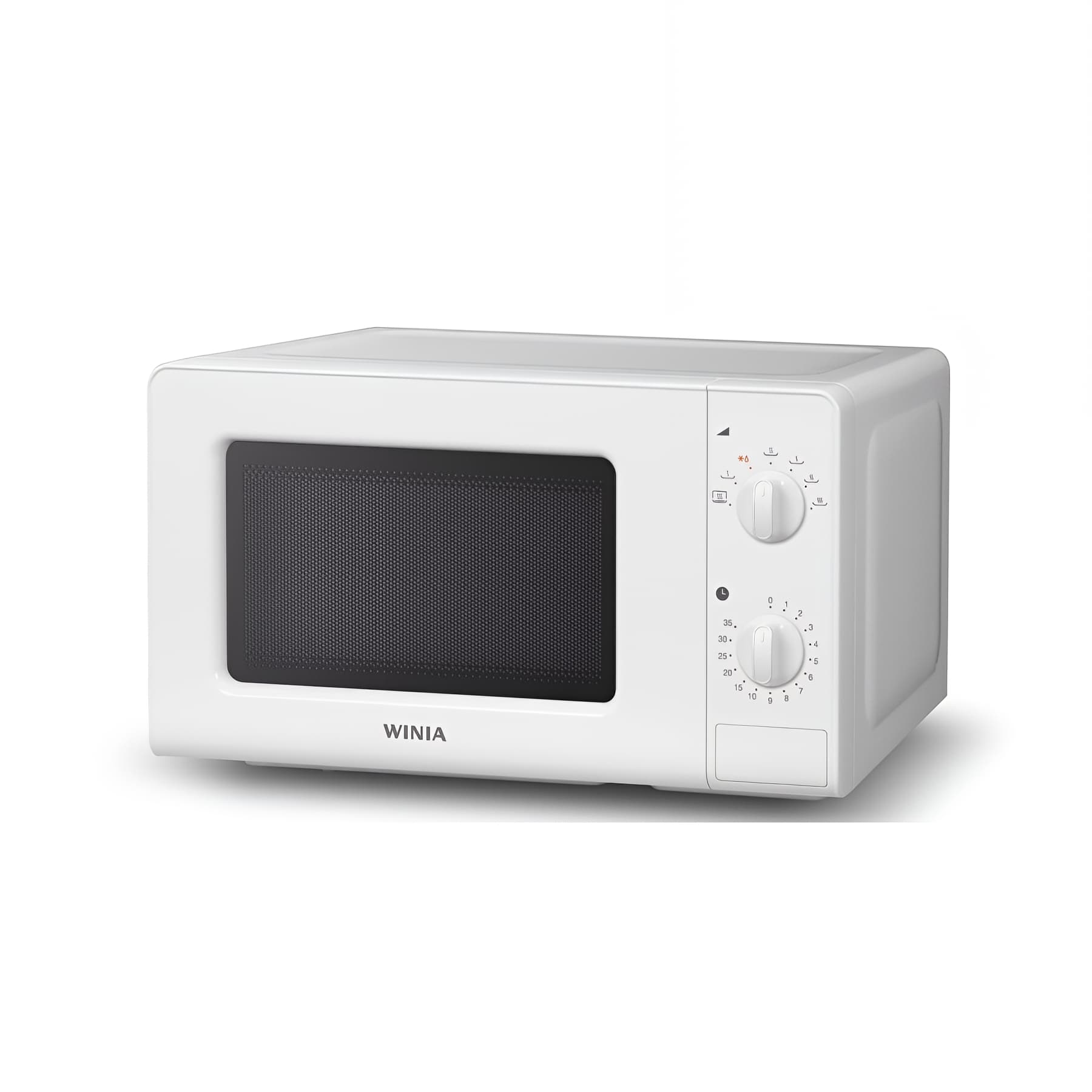 Micro-ondes à poser MODERNA MOA 44X33,8 hauteur 25,6cm blanc capacité 20L puissance 800W compatible avec tous les meubles MODERNA