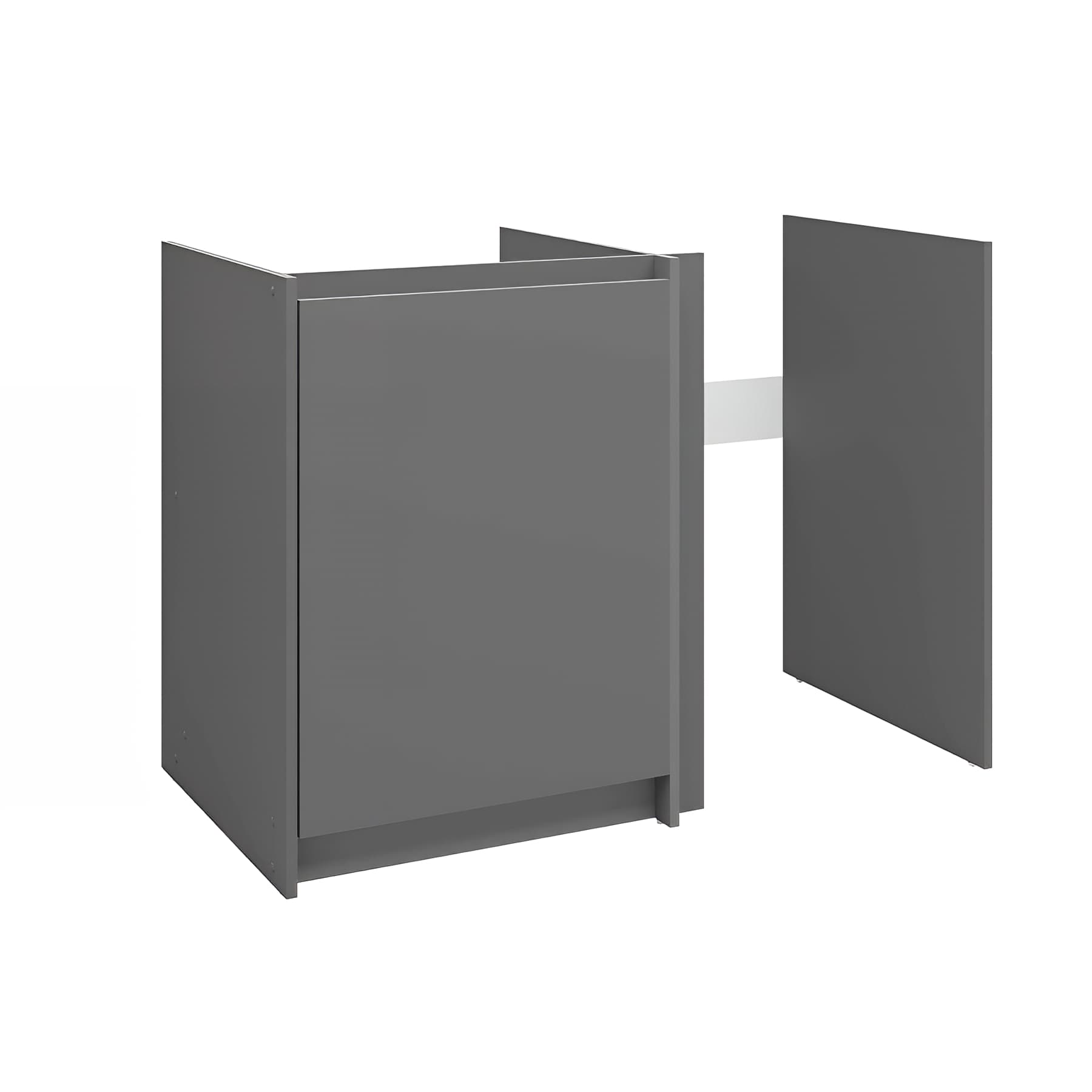 Meuble sous évier MODERNA URBAN 120x60 hauteur 85cm couleur ANTHRACITE 1 porte 1 étagère 1 panneau latéral